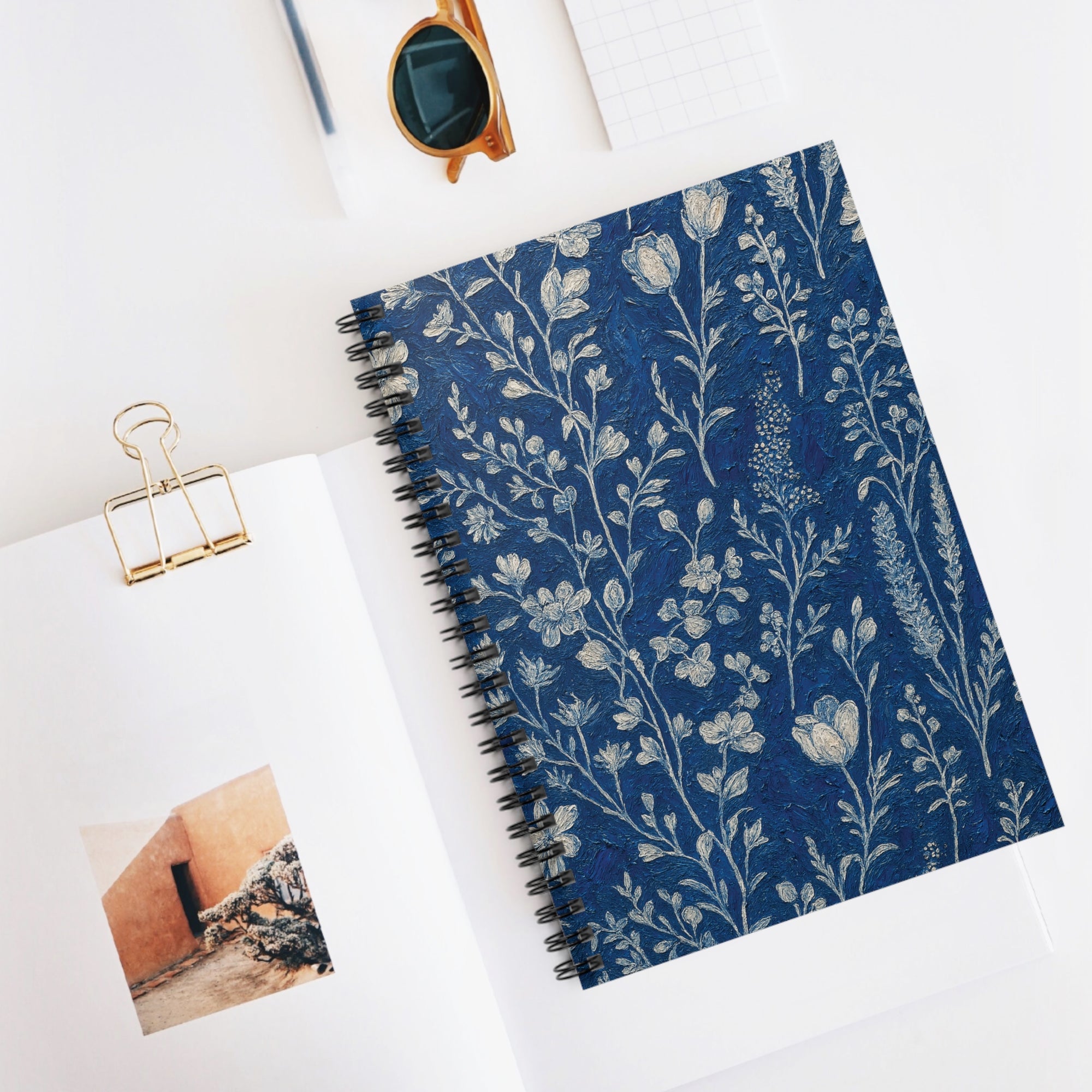 Floral Pattern Spiral Notebook - Perfect for Journaling, School Notes, Gifts, and Creativity
