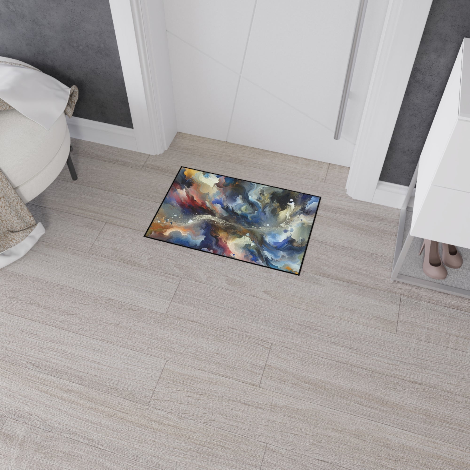 Abstract Art Heavy Duty Floor Mat - Stylish Non-Slip Area Rug for Home Decor