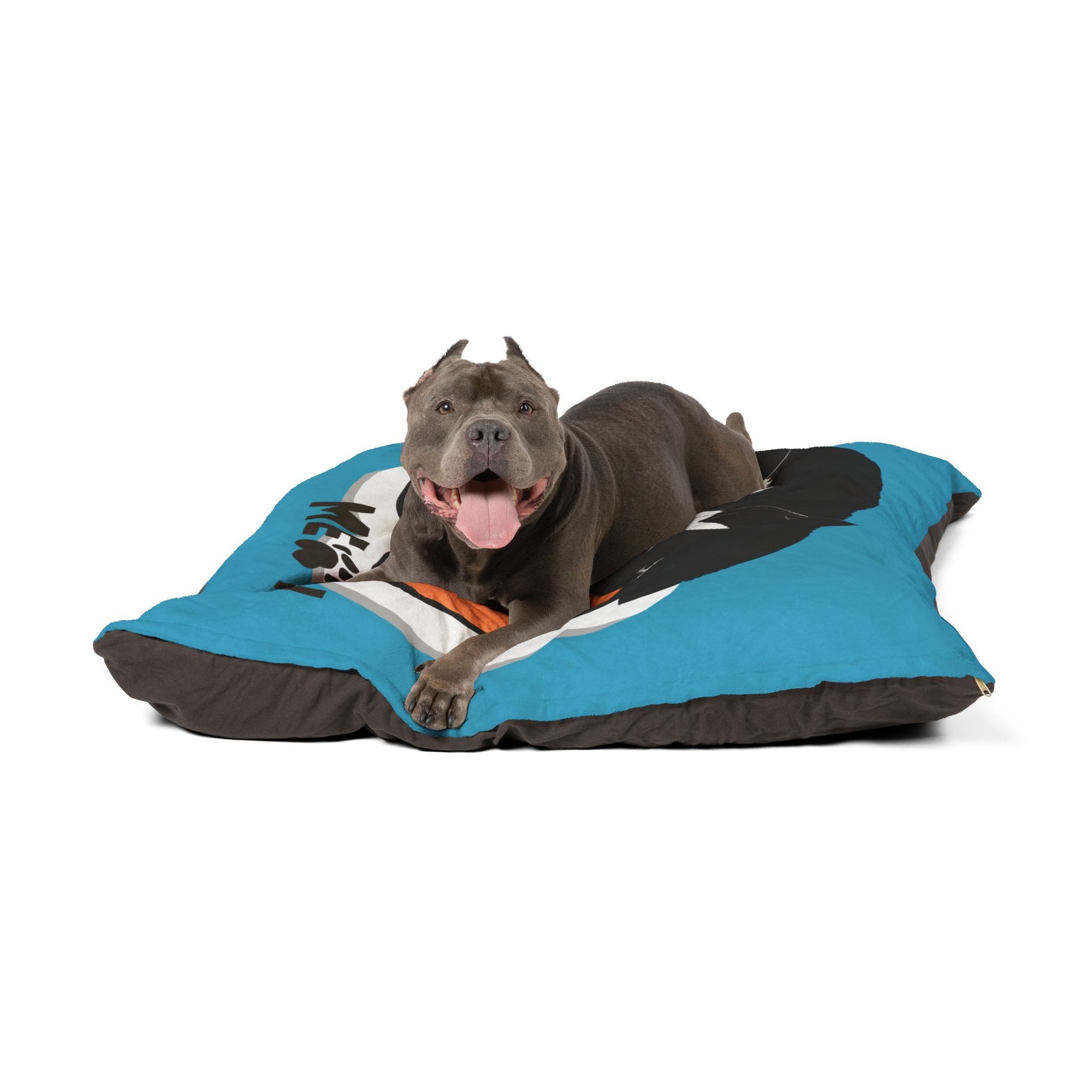 Boss Meow Pet Bed (Blue) - Fun and Cozy Space for Your Furry Leader