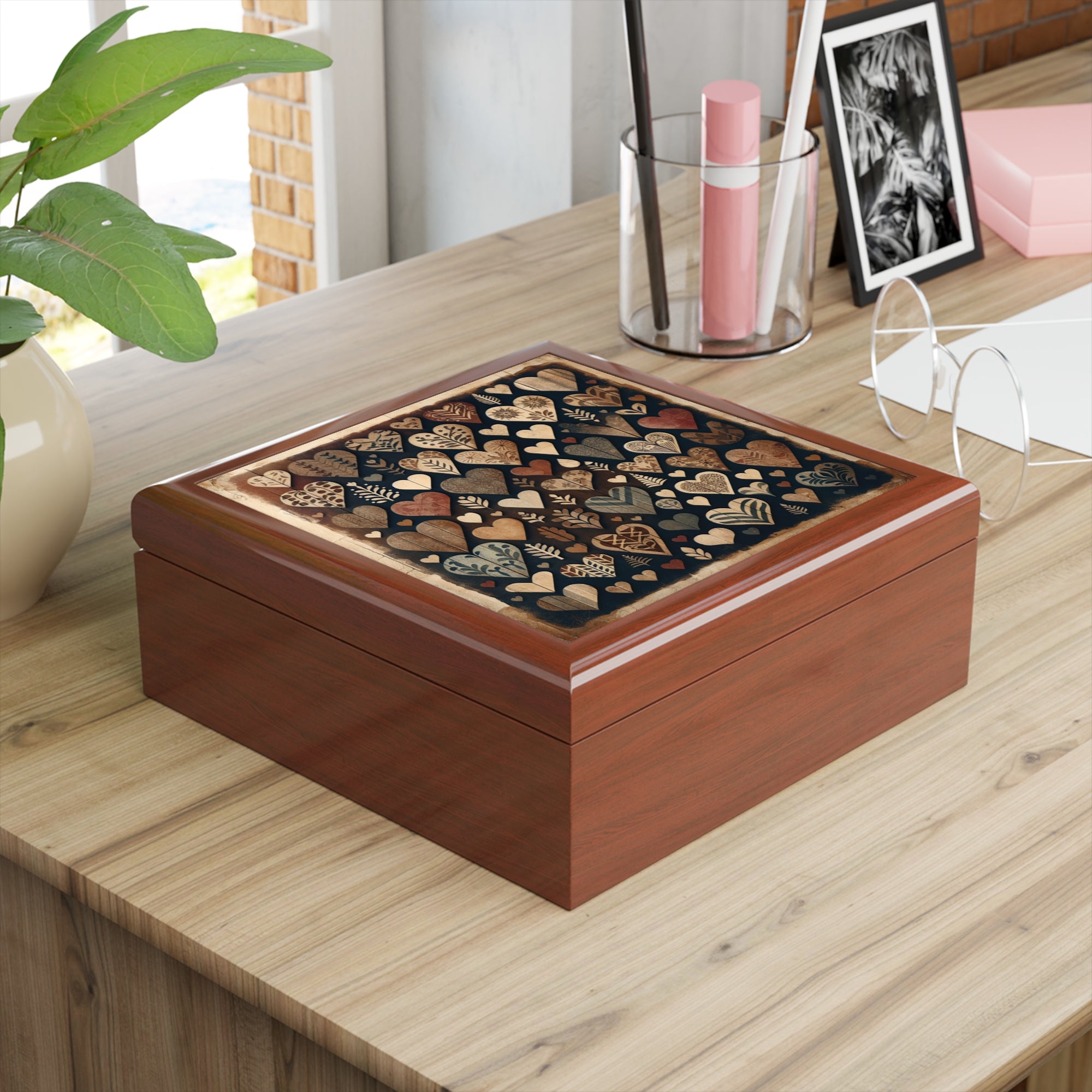 Rustic Hearts - Jewelry Box