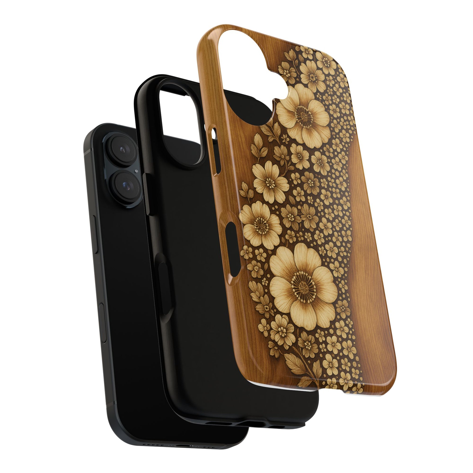 Floral Phone Case - Tough Cases, Protective Cover, Floral Design, Nature Lover Gift, Phone Accessory, Trendy Gadget