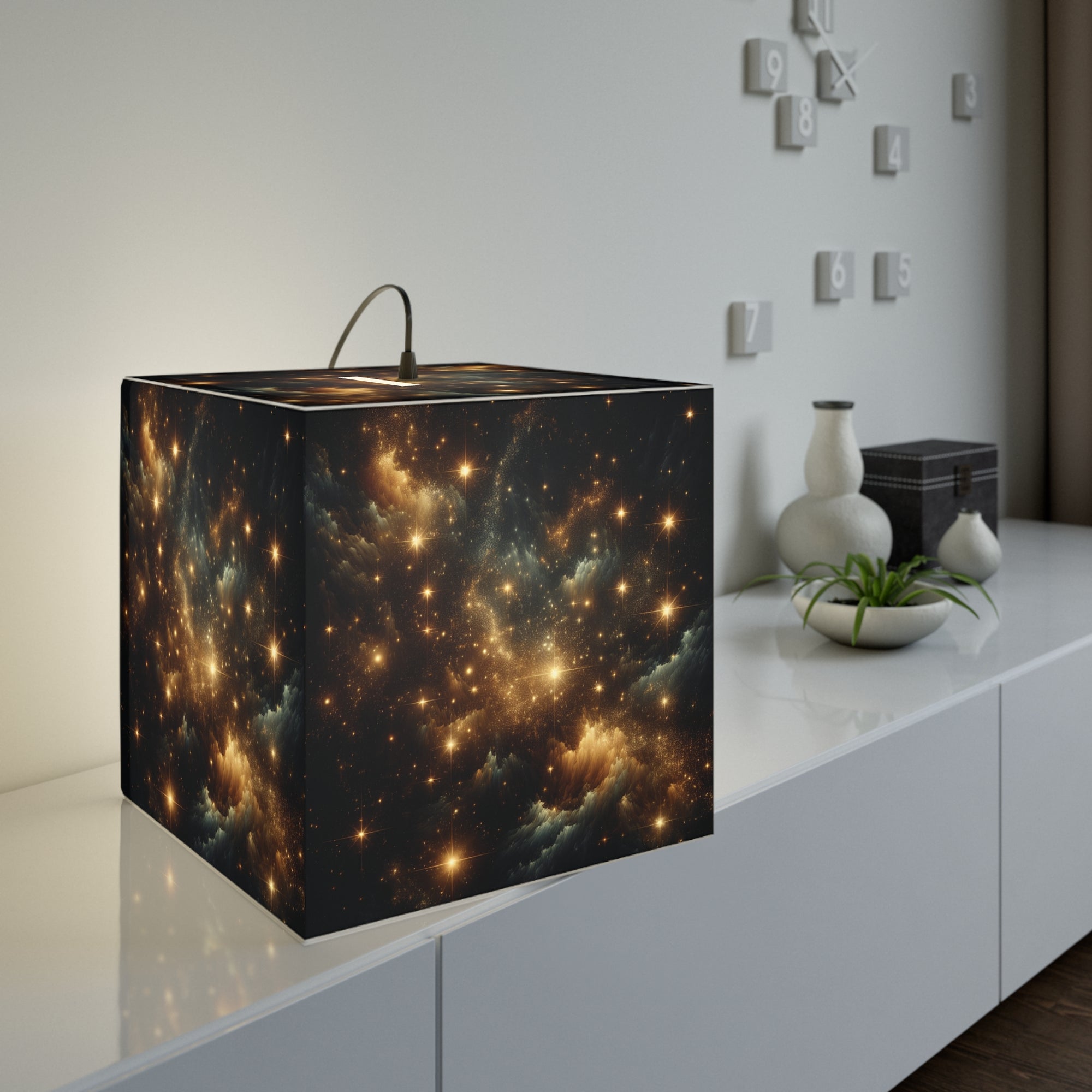 Cosmic Light Cube Lamp - Starry Night Home Decor