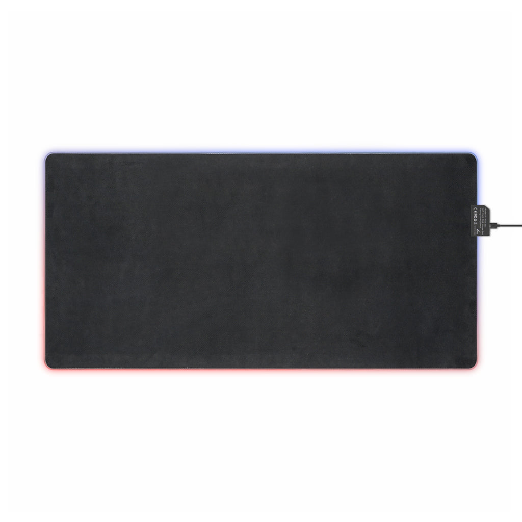 Floral LED Gaming Mouse Pad - Elegant Blue Design for Gamers