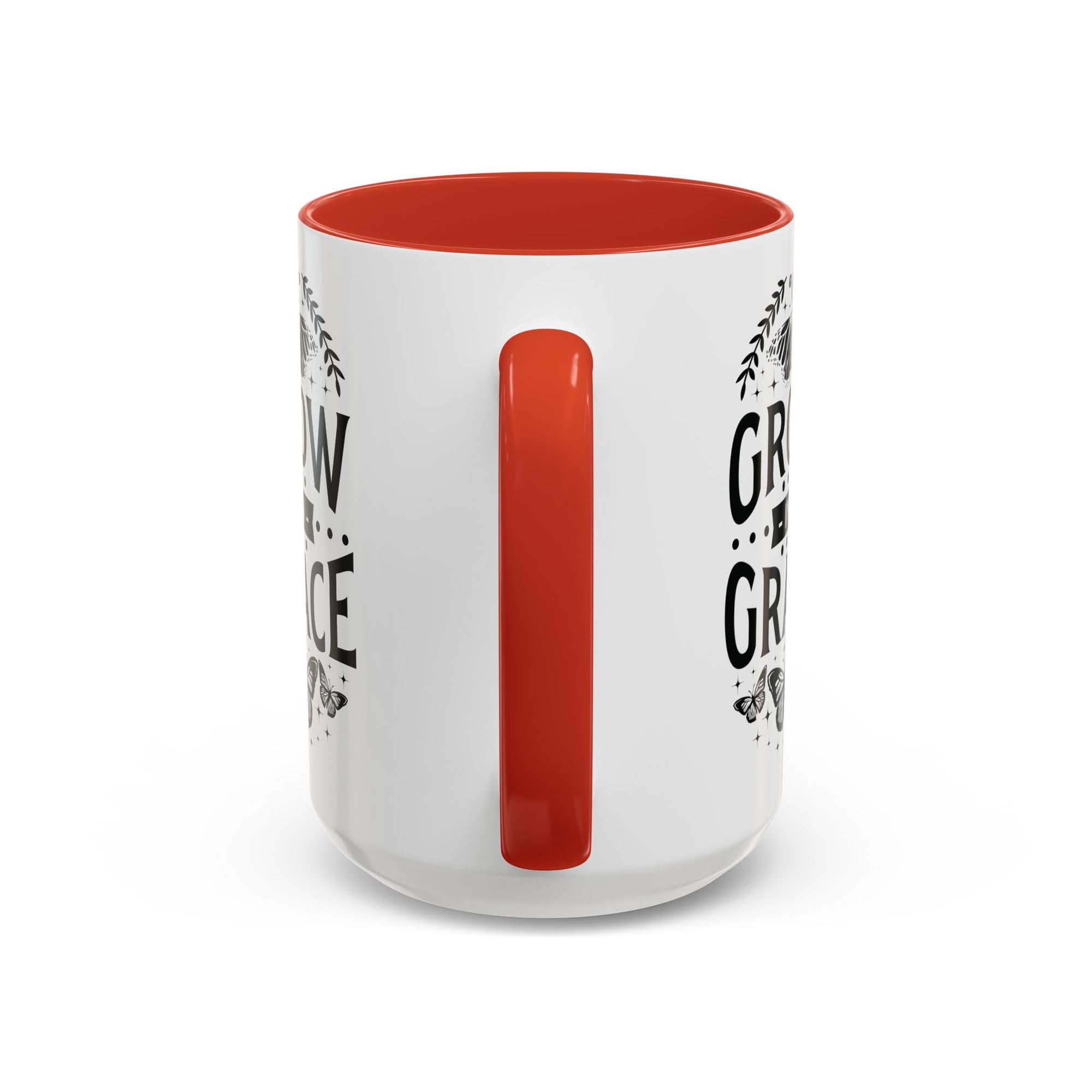 Grow in Grace Accent Coffee Mug - Inspirational Design