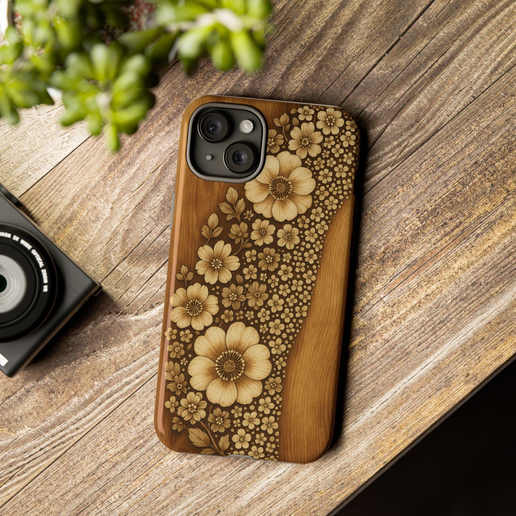 Floral Phone Case - Tough Cases, Protective Cover, Floral Design, Nature Lover Gift, Phone Accessory, Trendy Gadget