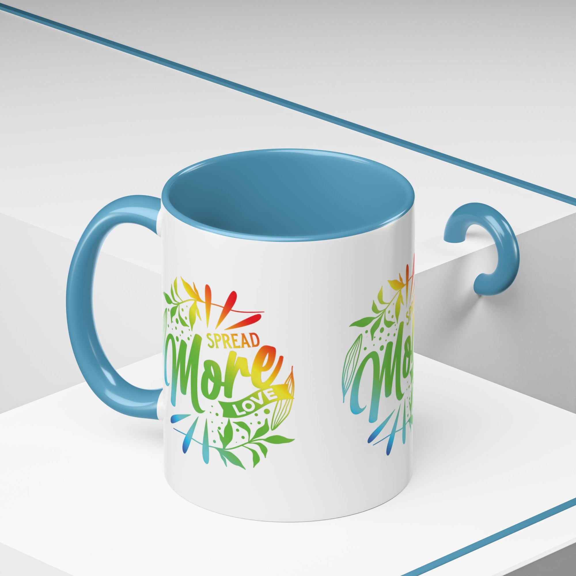 Spread more Love Accent Coffee Mug - Inspirational Design