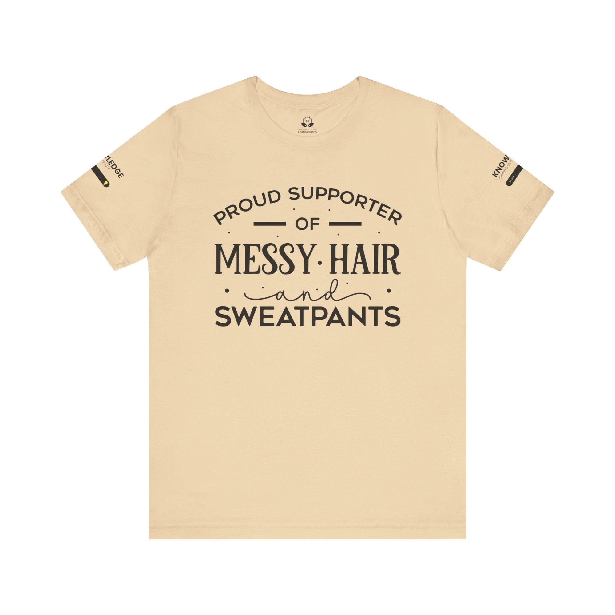 Unisex Jersey Tee with 'Messy Hair' Quote - Perfect for Everyday Wear