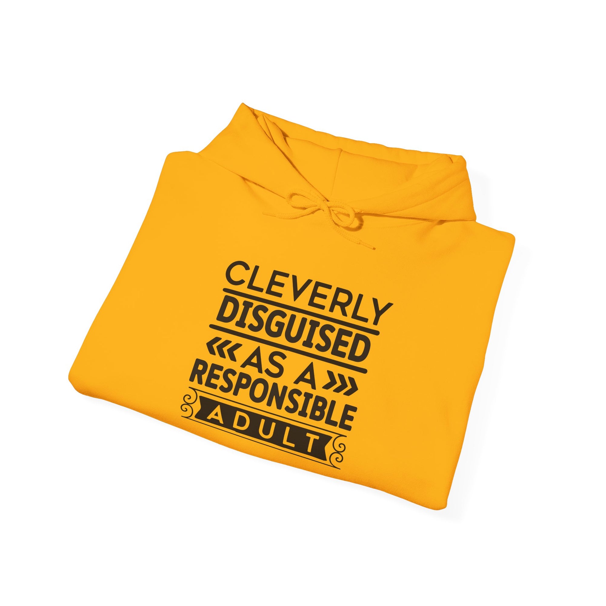 Cleverly Disguised Adult Hoodie - Unisex Heavy Blend Sweatshirt