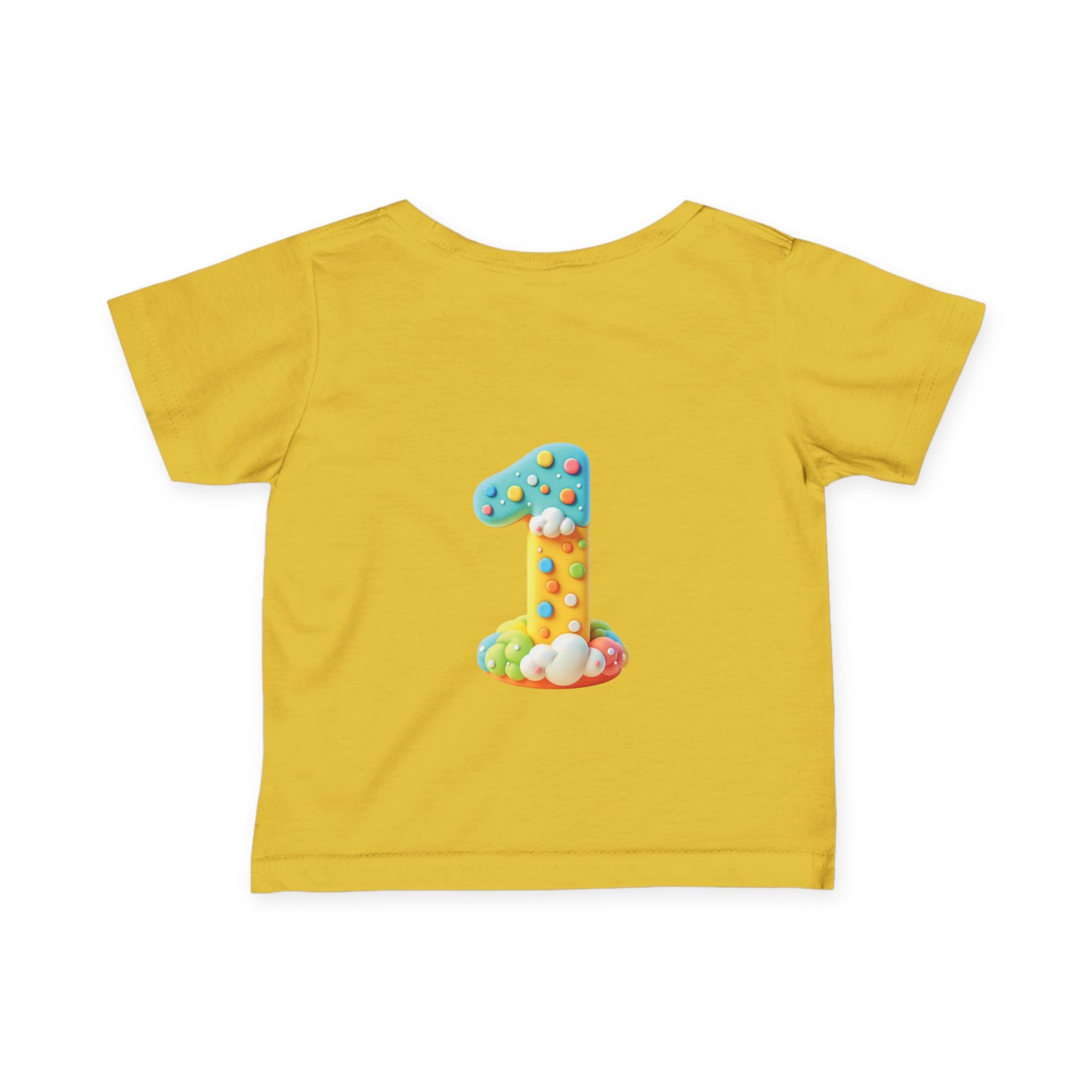 Cute Infant T-Shirt - 'Little Answered Prayer' with Colorful Number 1 Design