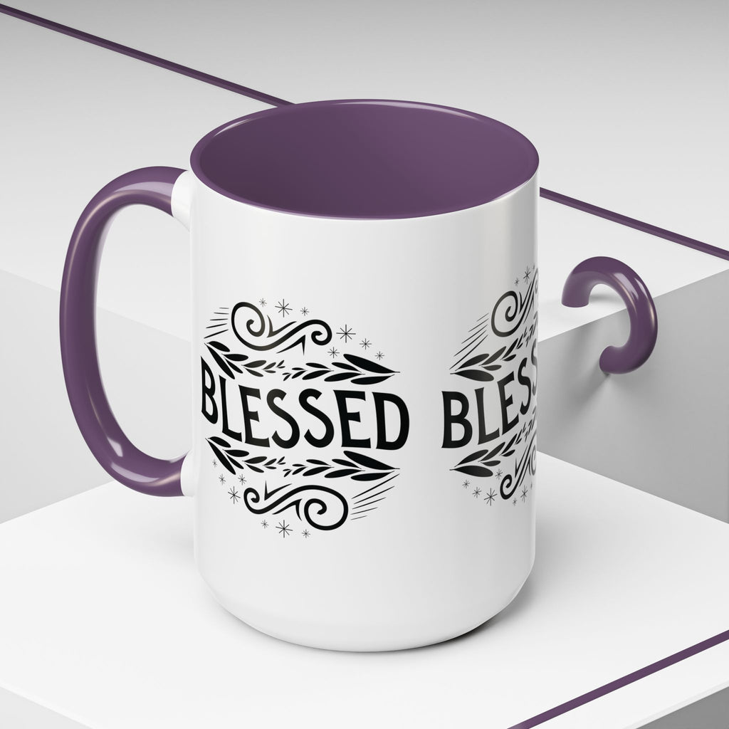 Blessed Accent Coffee Mug - Inspirational Design