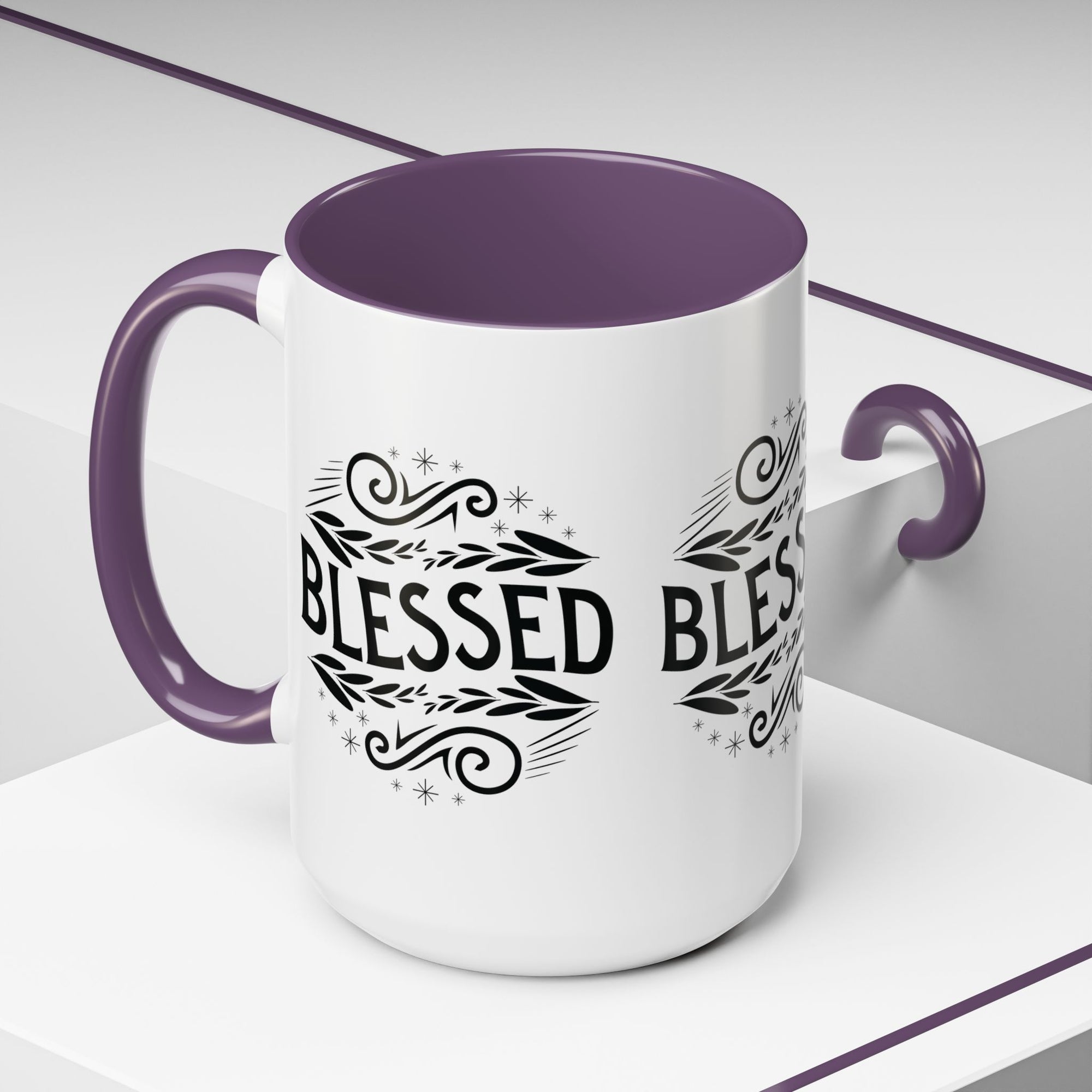 Blessed Accent Coffee Mug - Inspirational Design