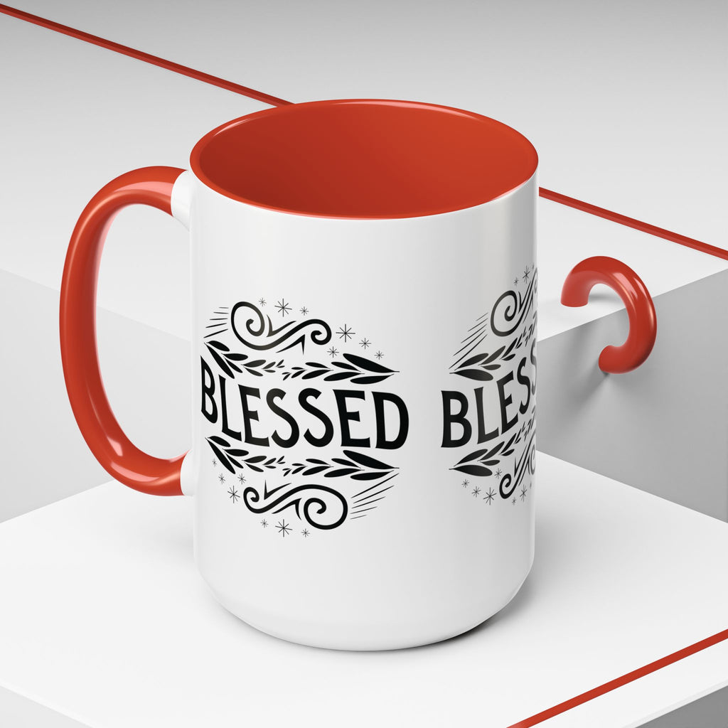 Blessed Accent Coffee Mug - Inspirational Design
