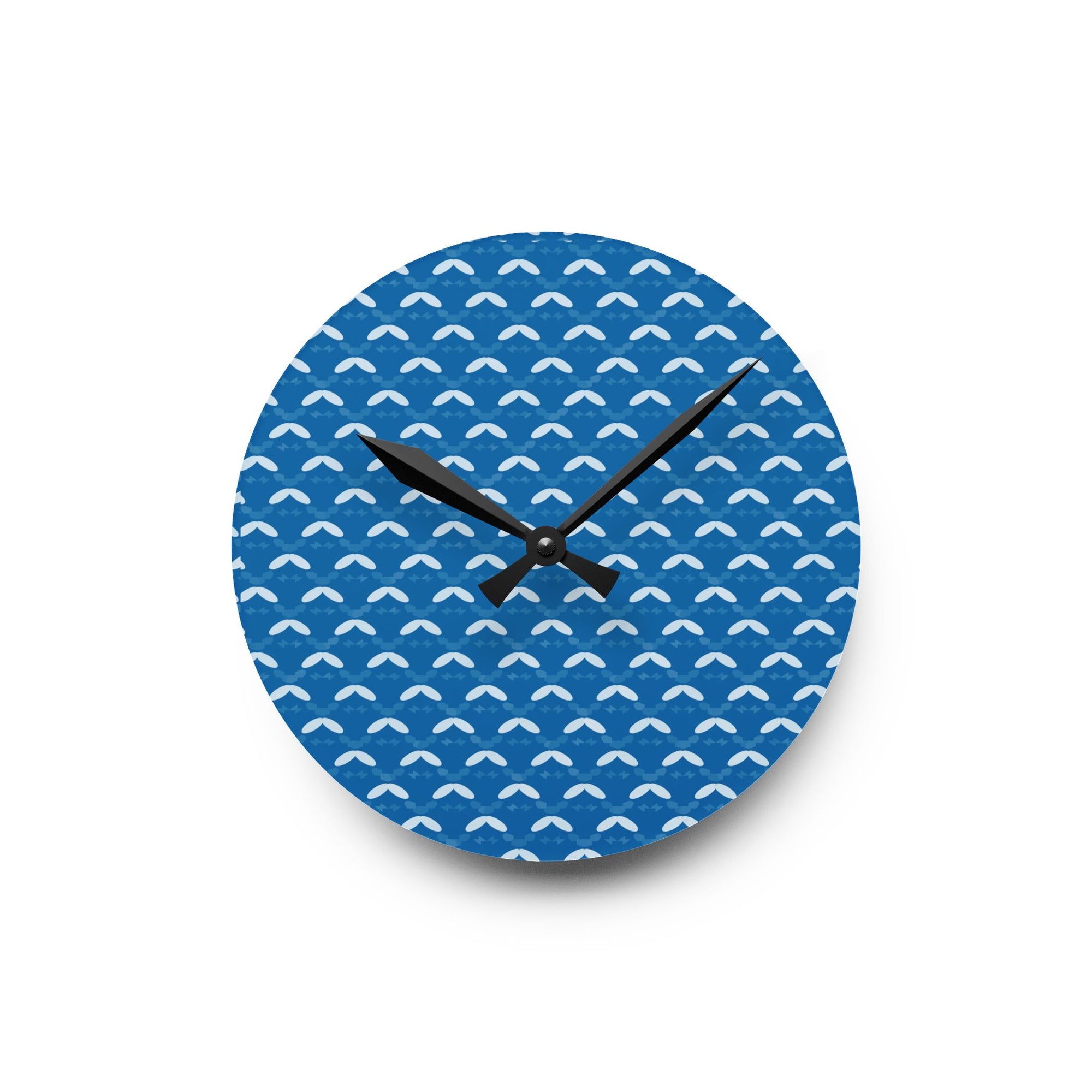 Ocean Waves Acrylic Wall Clock - Modern Coastal Home Decor