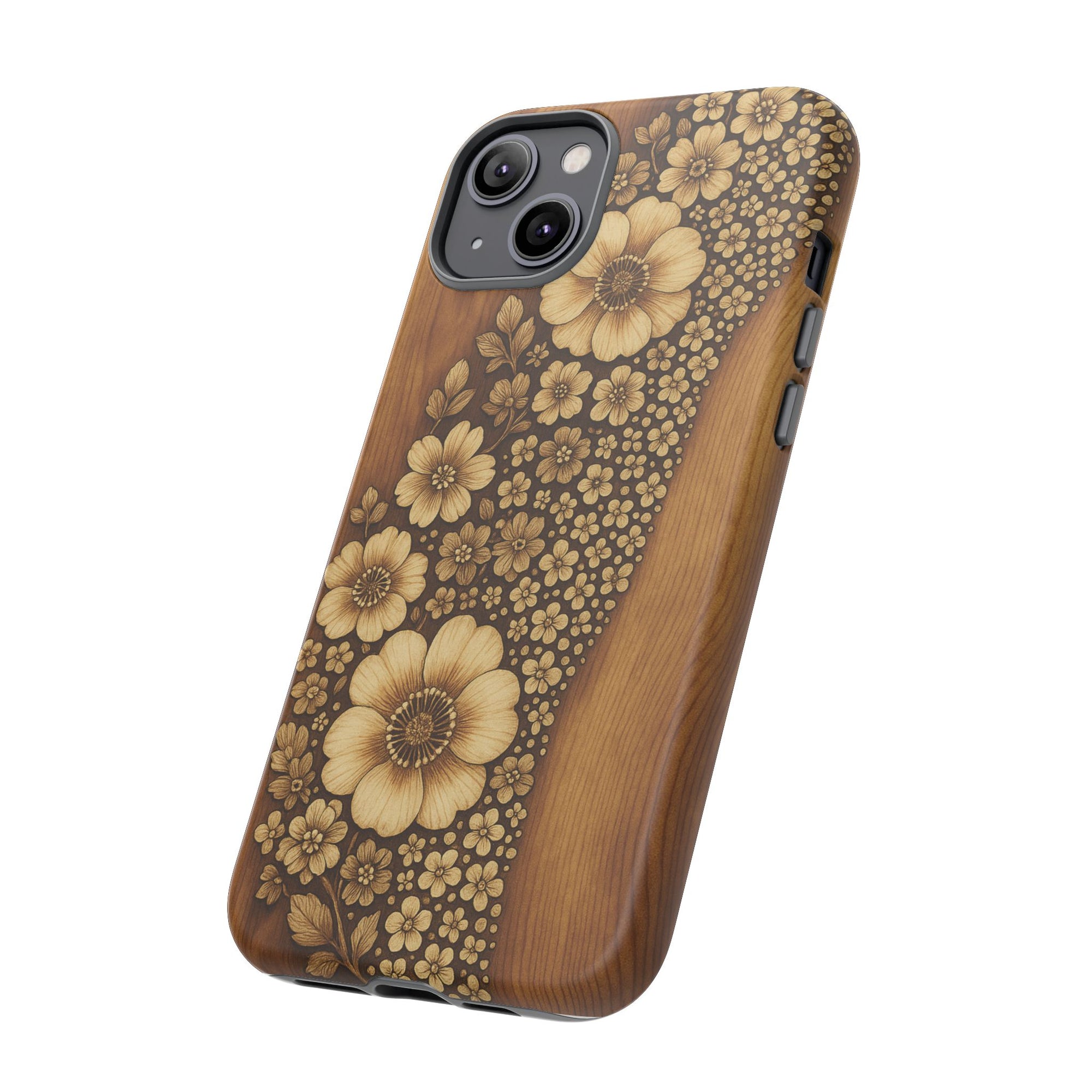Floral Phone Case - Tough Cases, Protective Cover, Floral Design, Nature Lover Gift, Phone Accessory, Trendy Gadget