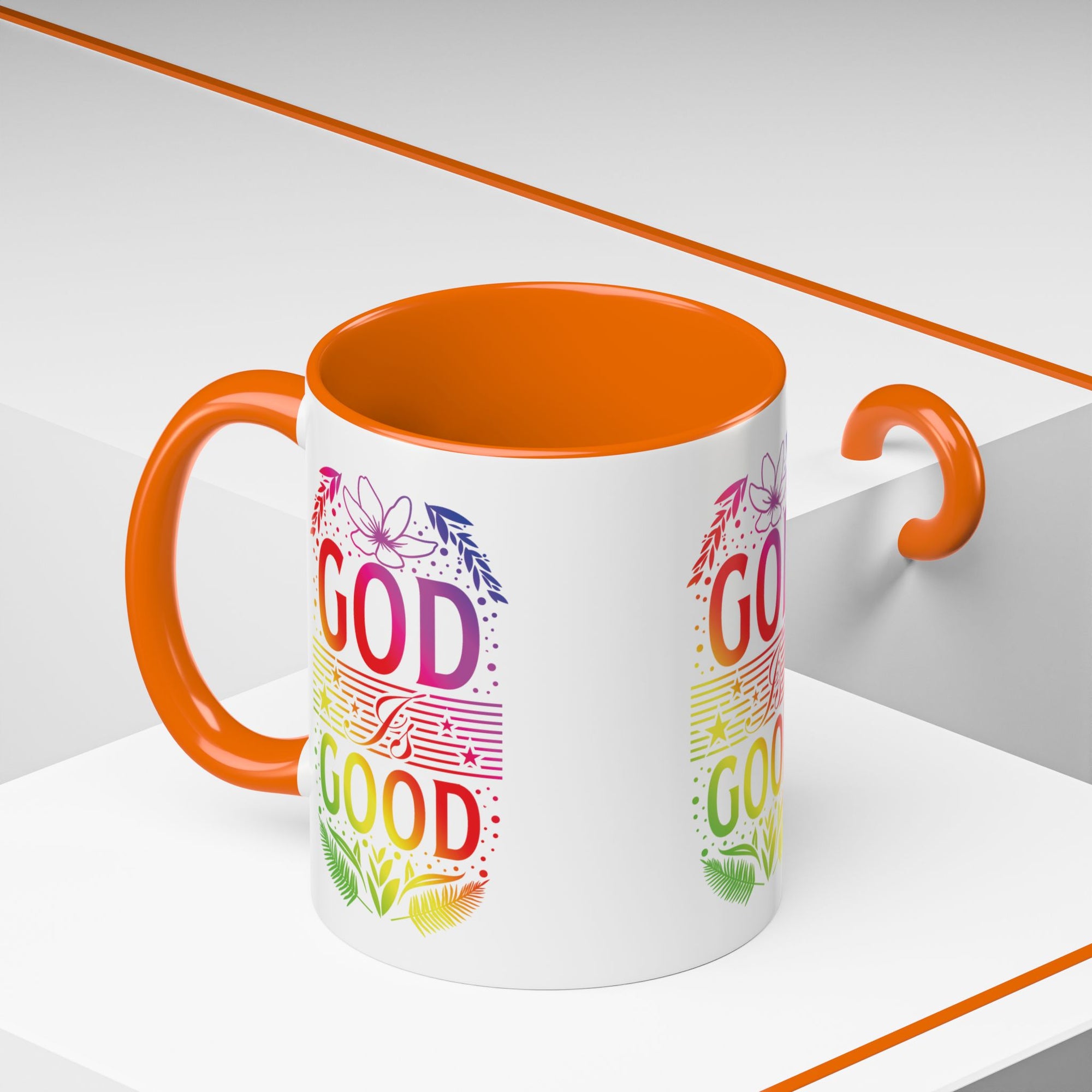 God is Good Accent Coffee Mug - Inspirational Design