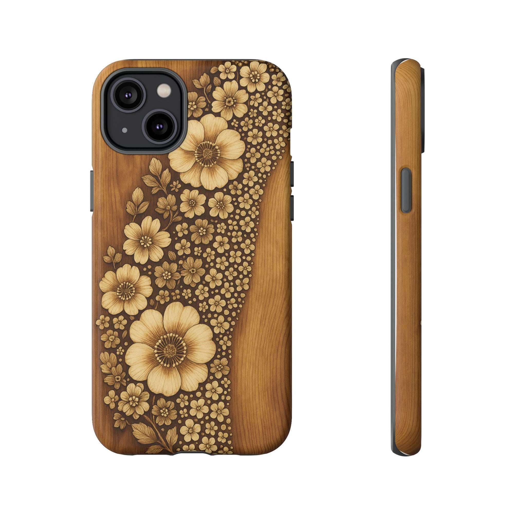 Floral Phone Case - Tough Cases, Protective Cover, Floral Design, Nature Lover Gift, Phone Accessory, Trendy Gadget