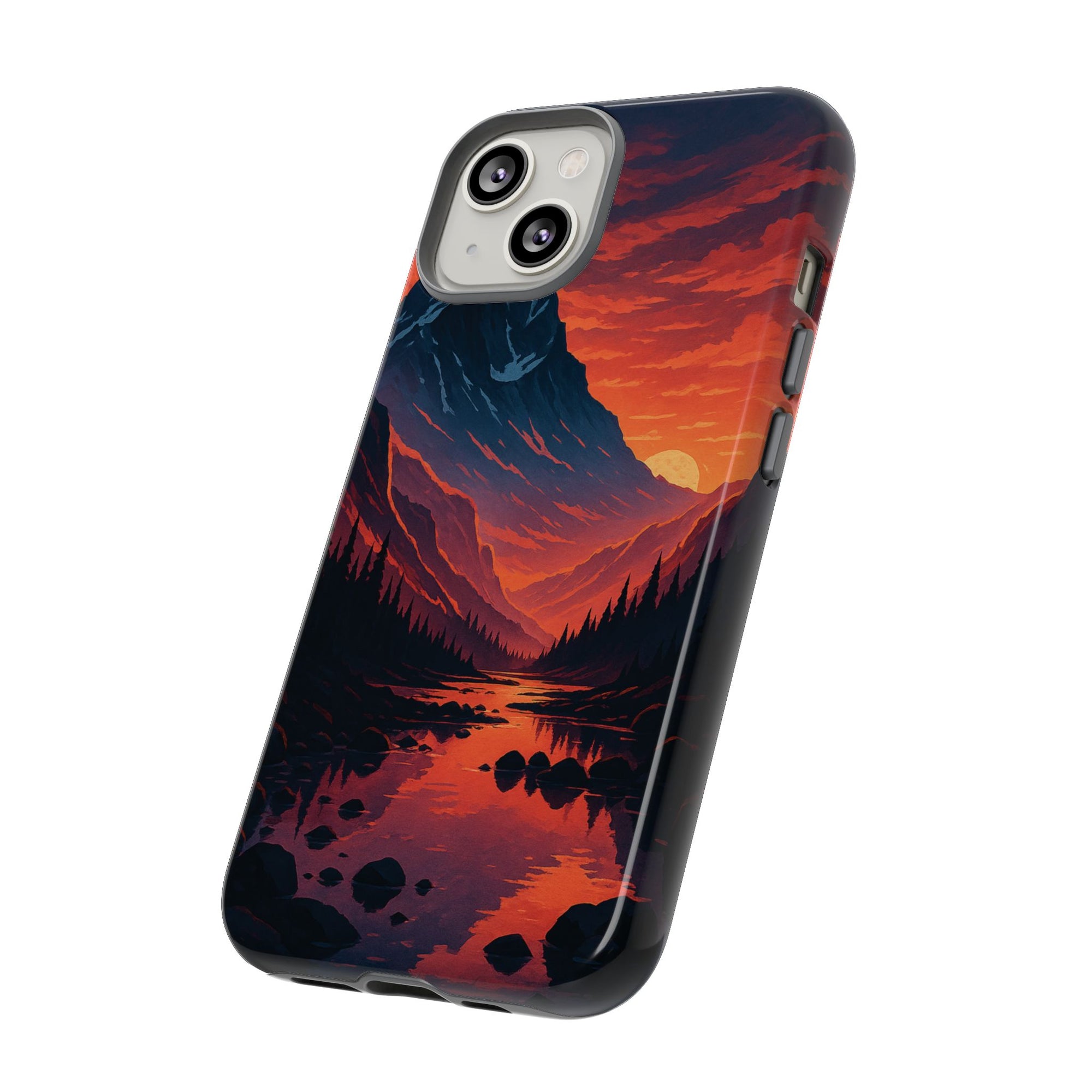 Mountain Sunset Phone Case, Nature Inspired Case, Tough Cases, Gift for Adventurers, Phone Accessories