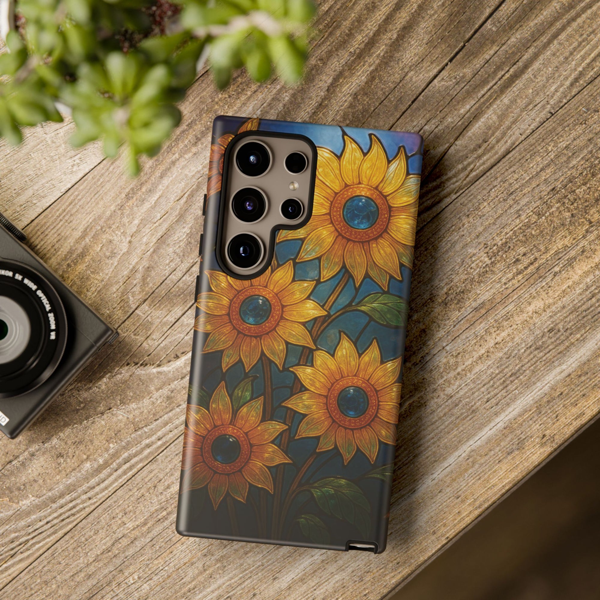 Vibrant Floral Phone Case, Sunflower Design, Tough & Durable Case, Nature Lover Gift, Protective Phone Cover, Spring Aesthetic