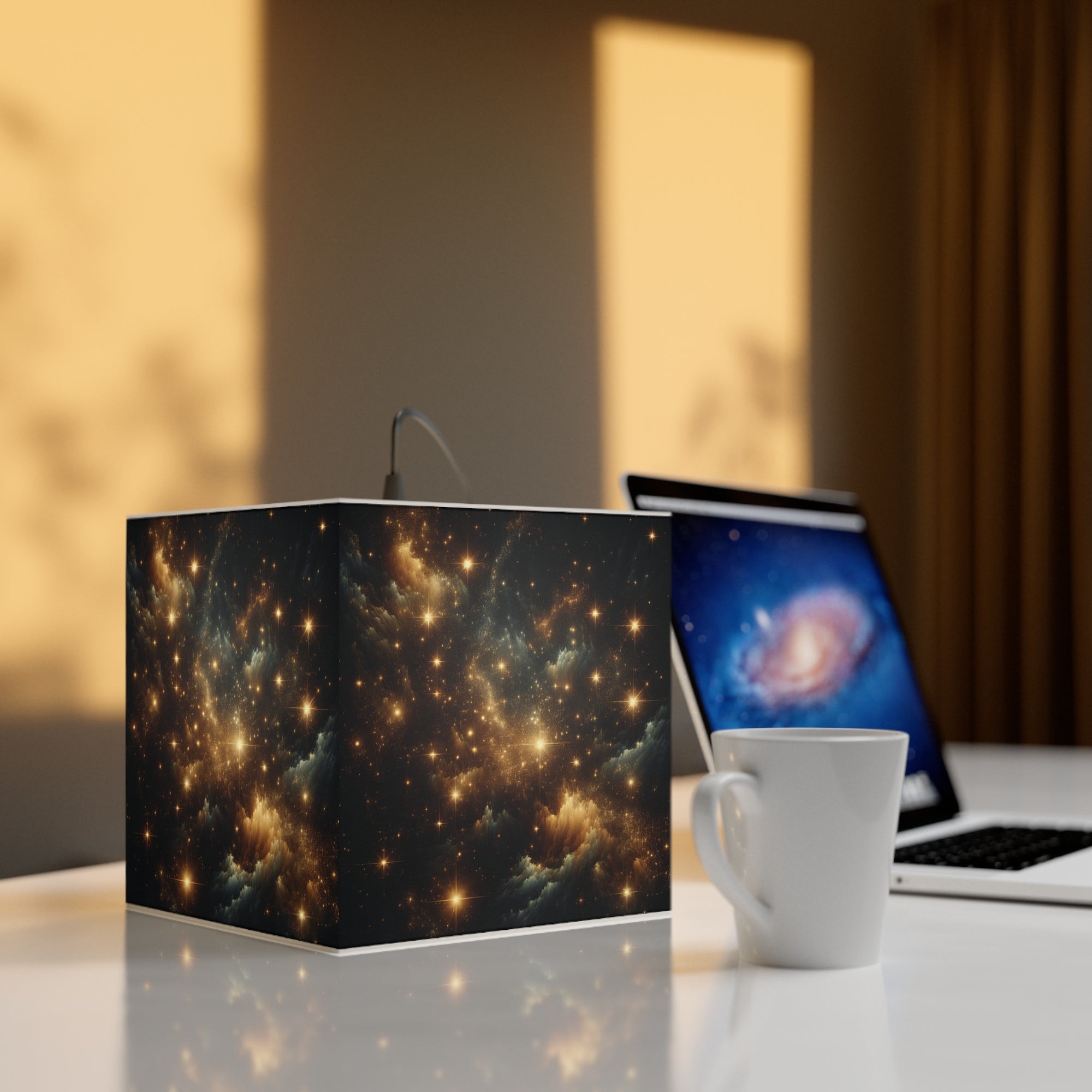 Cosmic Light Cube Lamp - Starry Night Home Decor