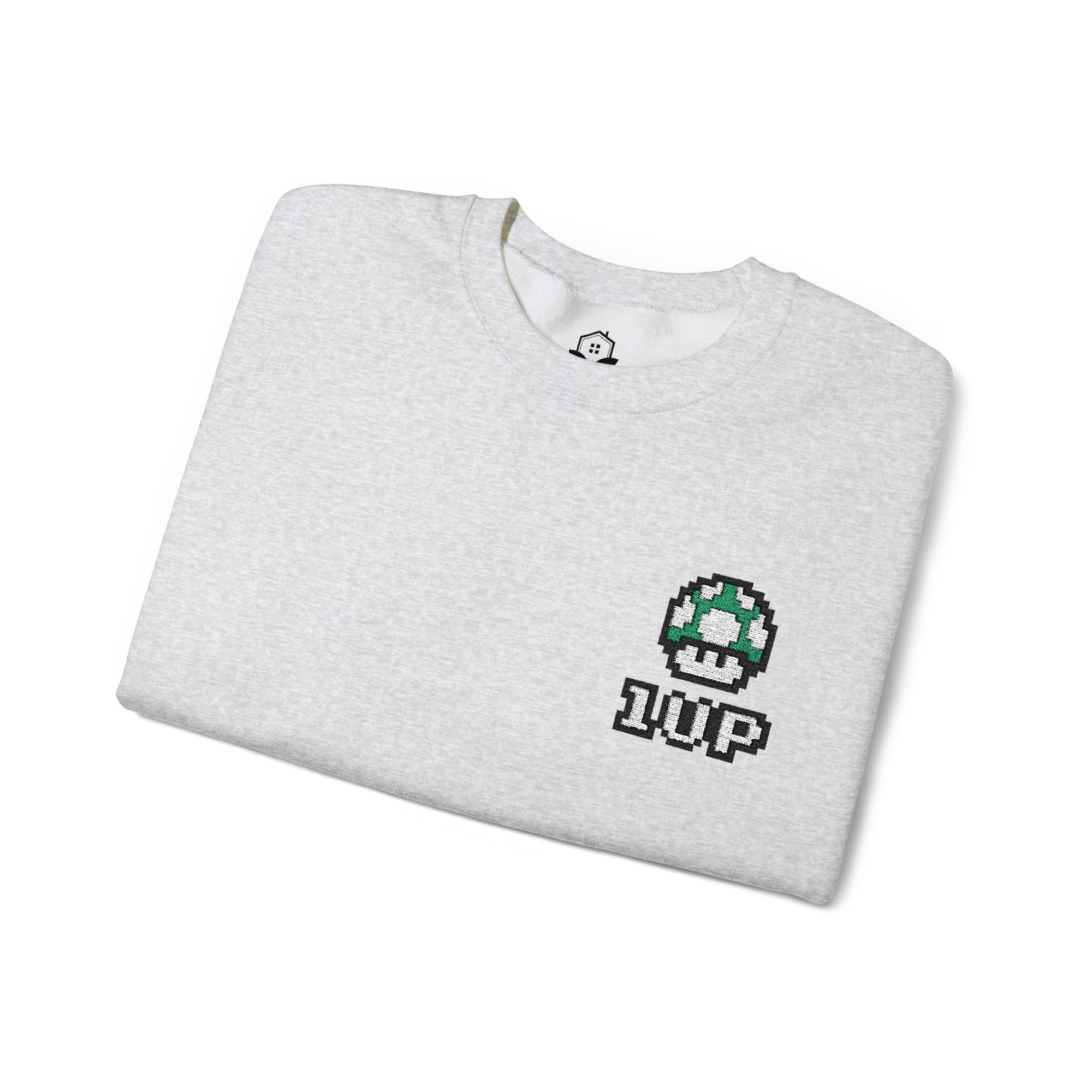 1UP Mushroom - Unisex Heavy Blend™ Crewneck Sweatshirt