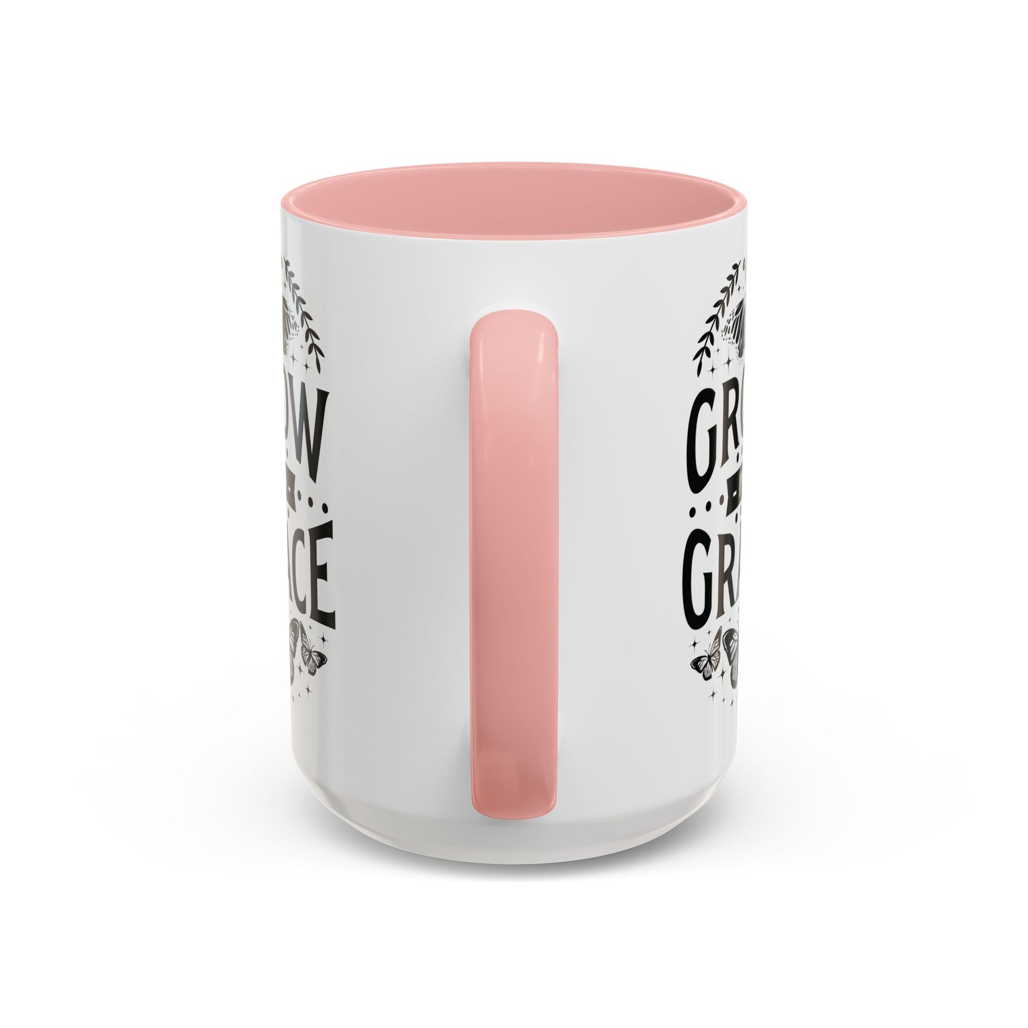 Grow in Grace Accent Coffee Mug - Inspirational Design