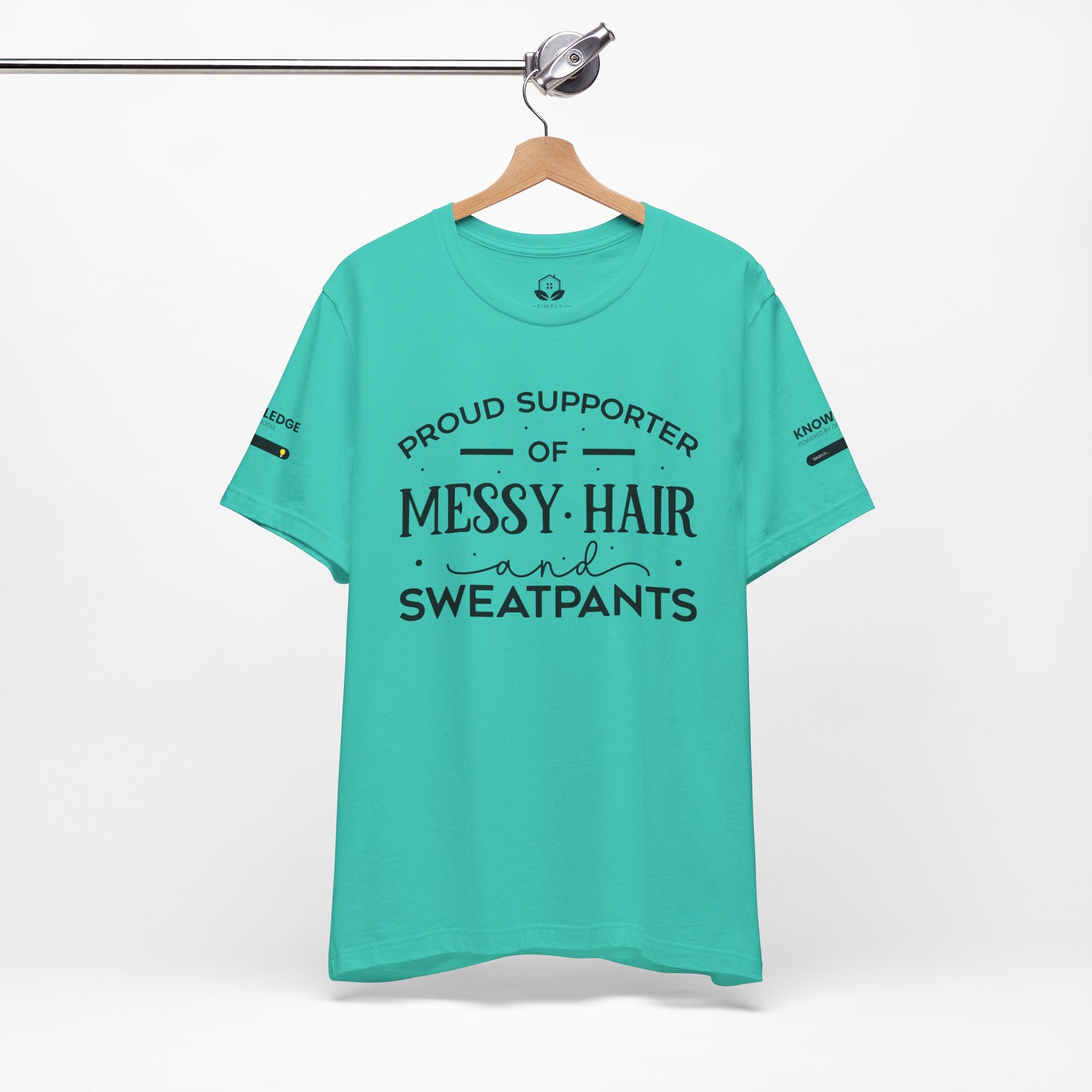 Unisex Jersey Tee with 'Messy Hair' Quote - Perfect for Everyday Wear