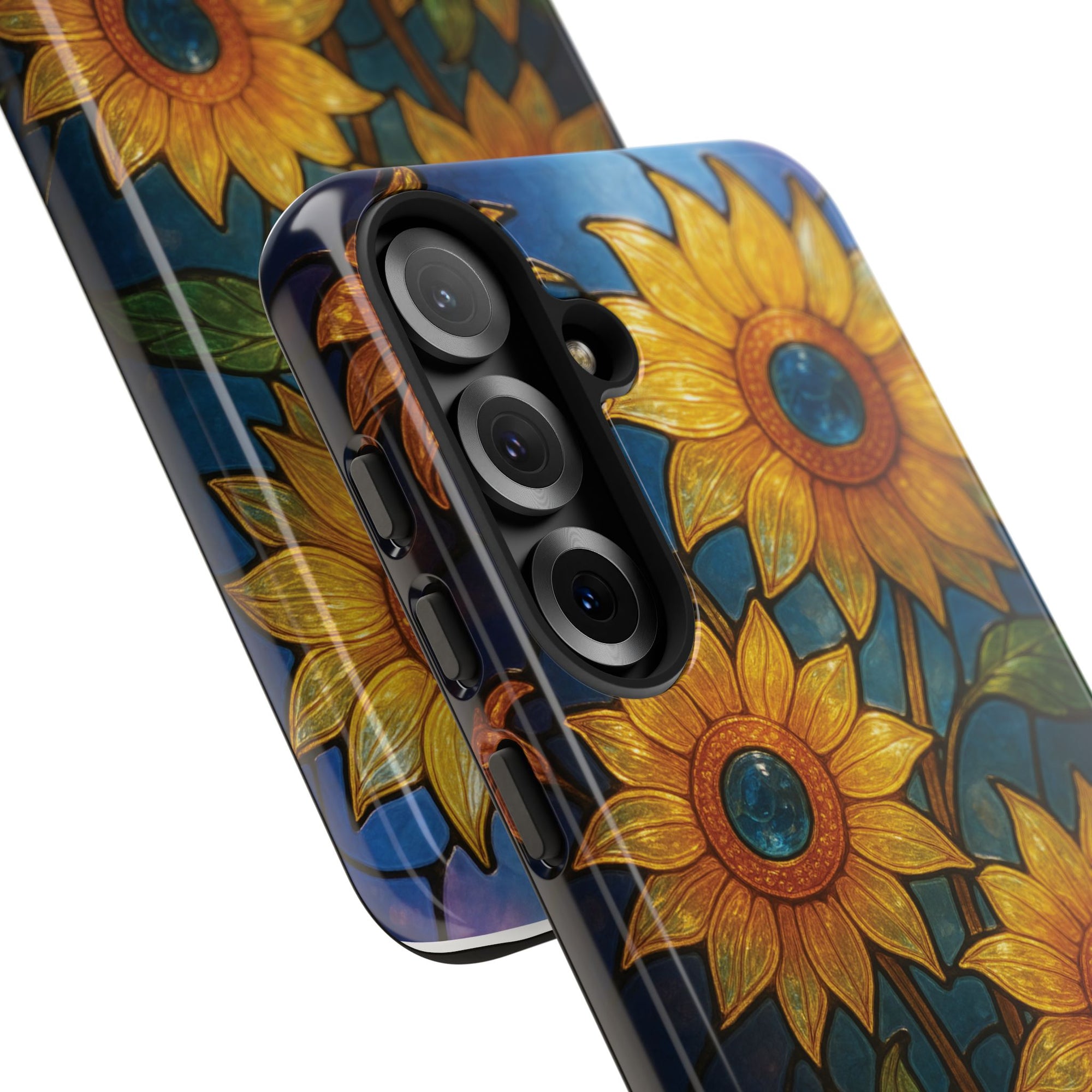 Vibrant Floral Phone Case, Sunflower Design, Tough & Durable Case, Nature Lover Gift, Protective Phone Cover, Spring Aesthetic