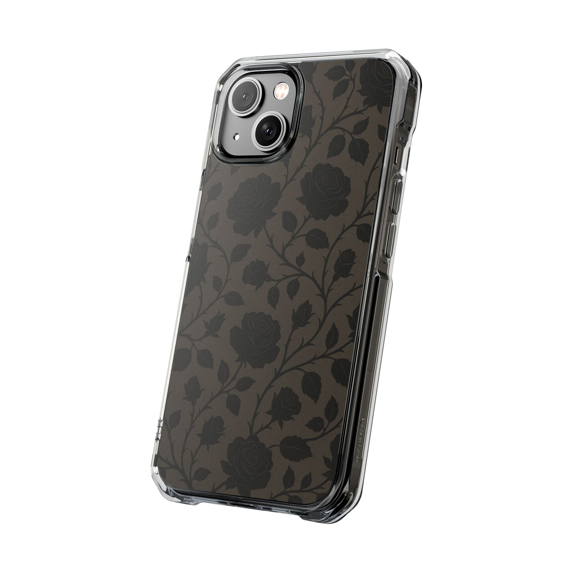 Floral Phone Case - Elegant Rose Design, Magnetic Clear Impact Case for iPhone, Stylish Phone Cover, Gifts for Her, Floral Lover