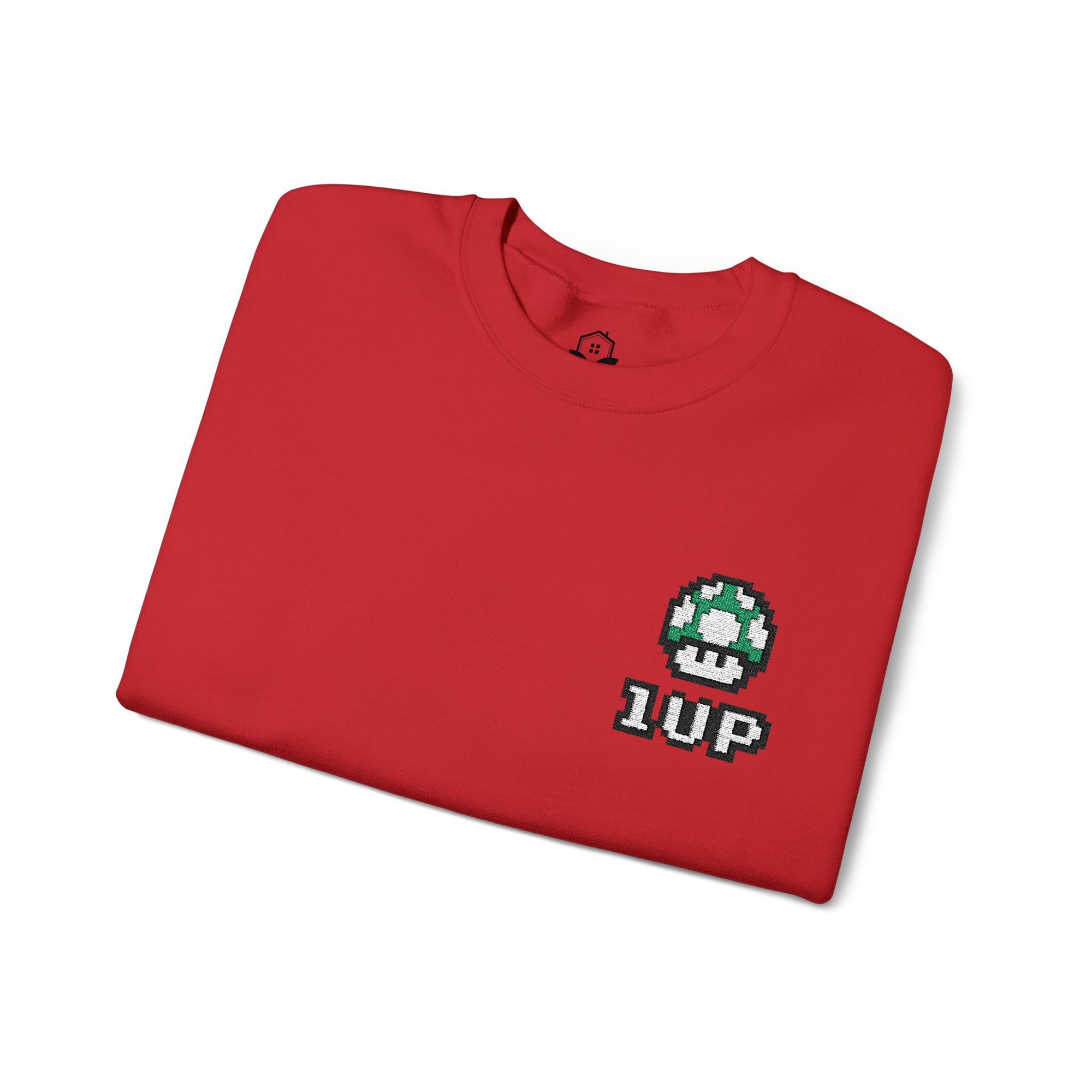 1UP Mushroom - Unisex Heavy Blend™ Crewneck Sweatshirt