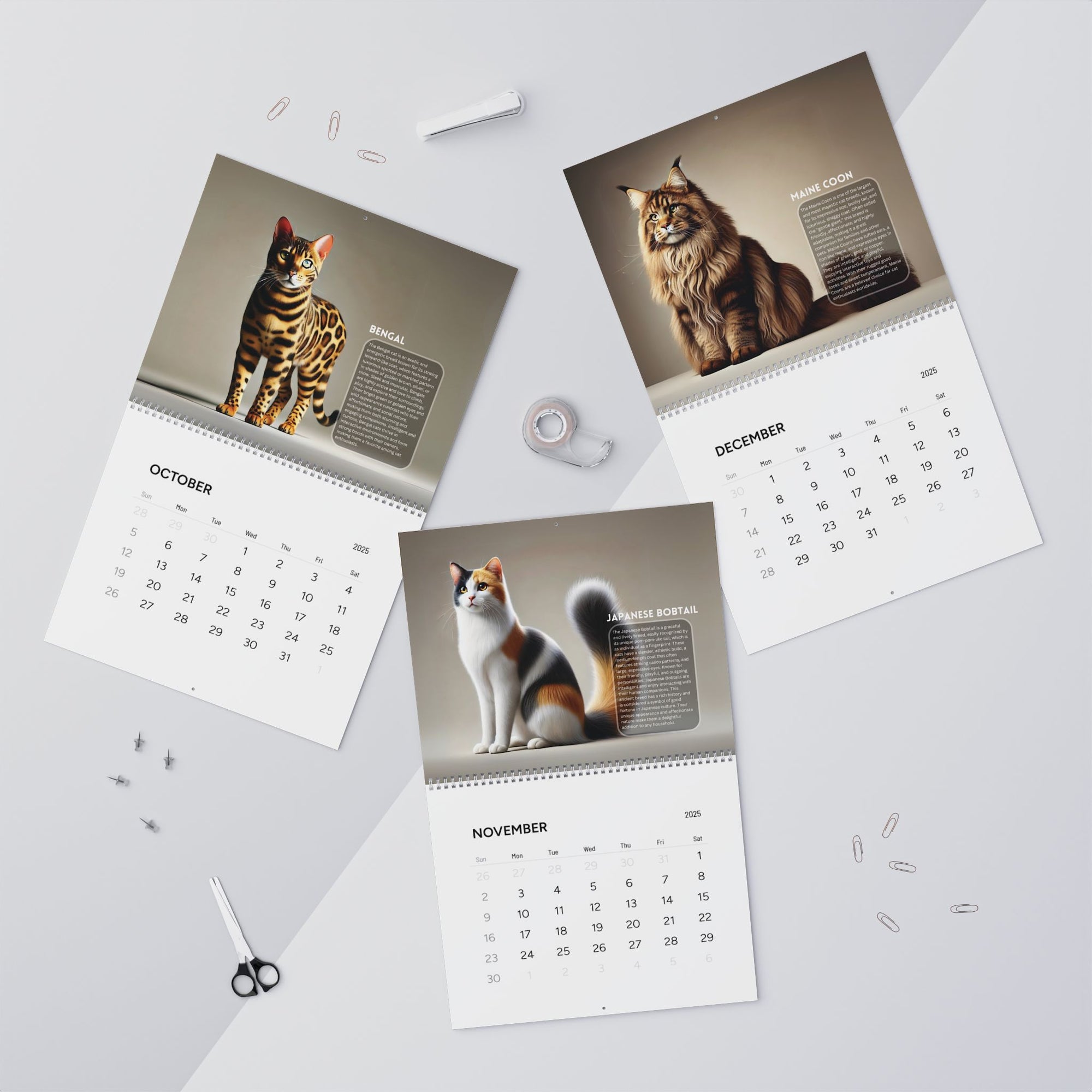 Purrfect Wall Calendars (2025)