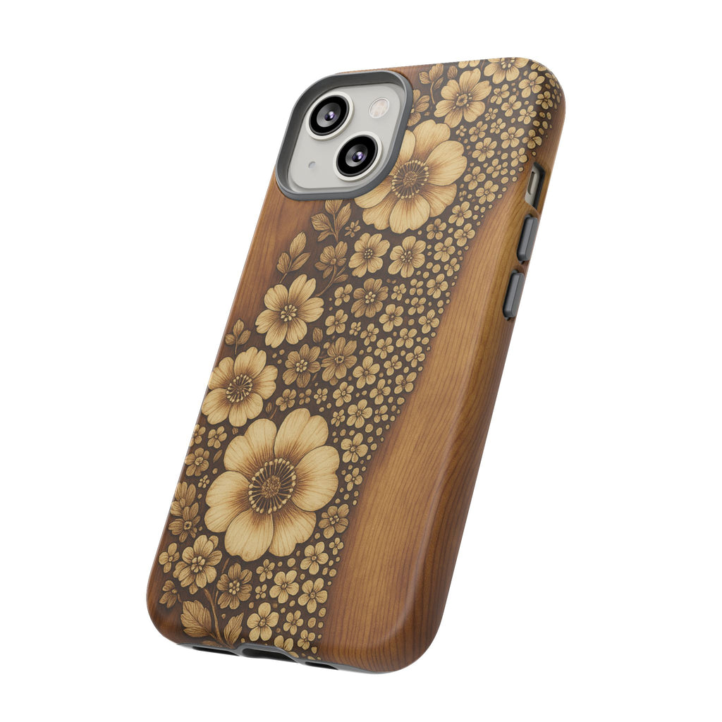 Floral Phone Case - Tough Cases, Protective Cover, Floral Design, Nature Lover Gift, Phone Accessory, Trendy Gadget