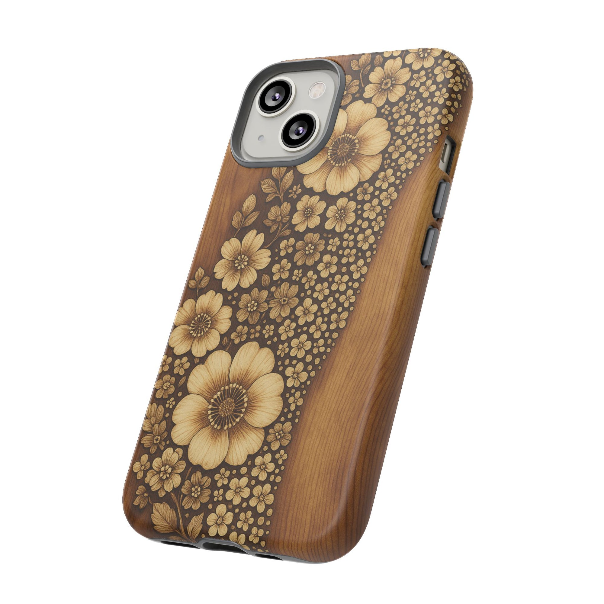 Floral Phone Case - Tough Cases, Protective Cover, Floral Design, Nature Lover Gift, Phone Accessory, Trendy Gadget