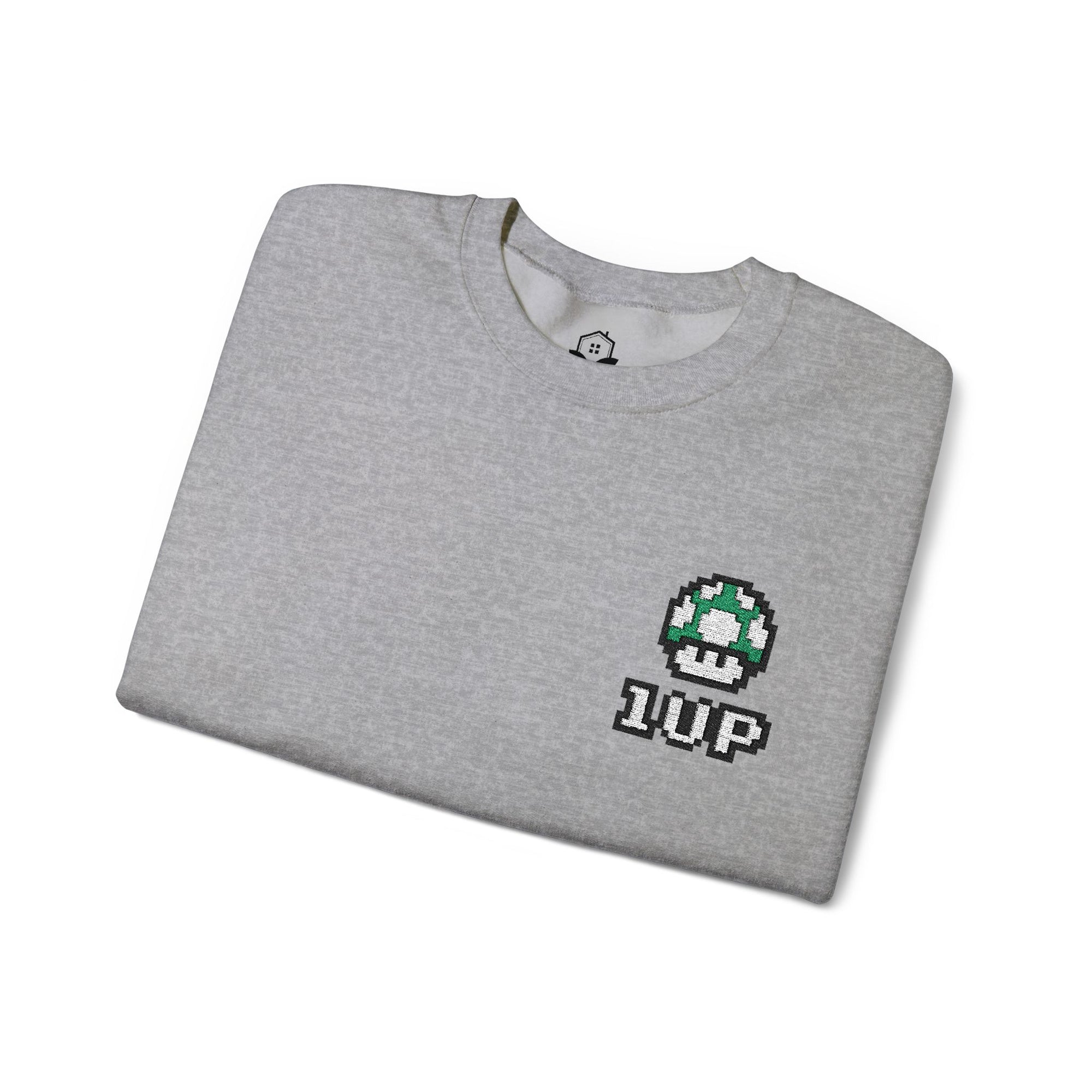 1UP Mushroom - Unisex Heavy Blend™ Crewneck Sweatshirt