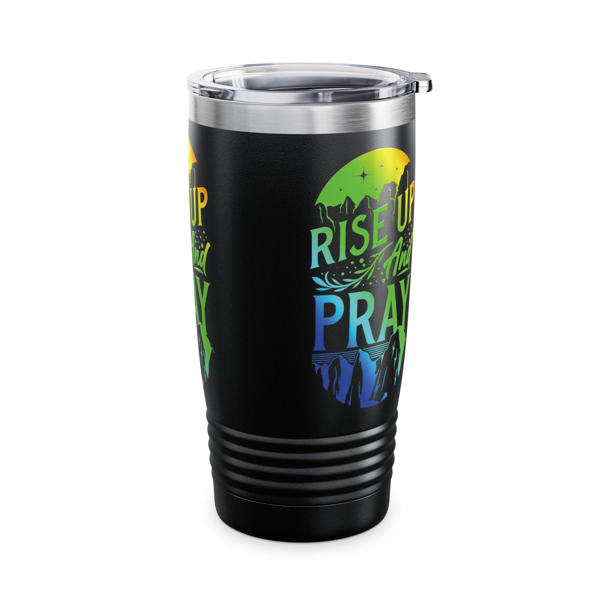 Rise Up and Pray Ringneck Tumbler - 20oz Inspirational Travel Mug