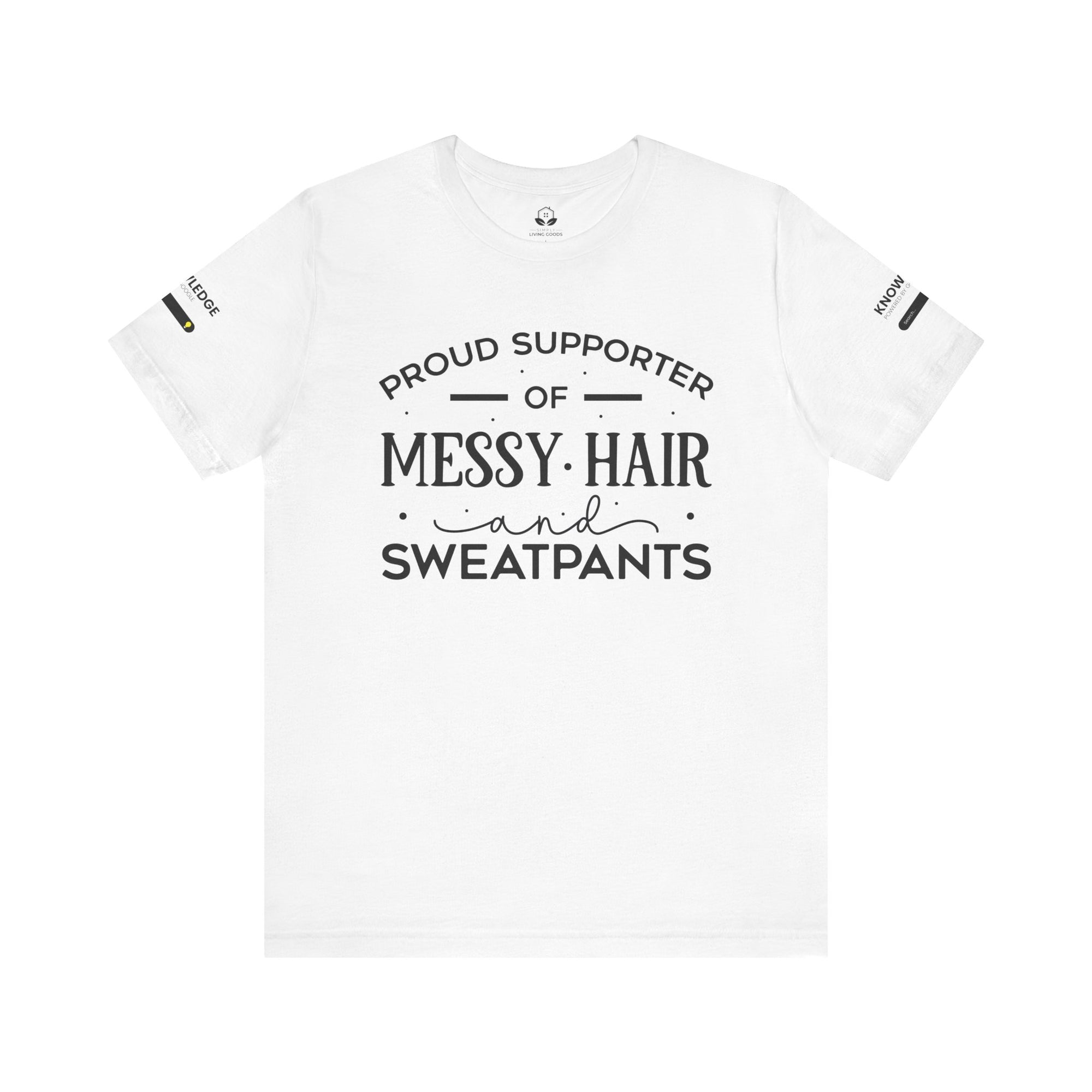 Unisex Jersey Tee with 'Messy Hair' Quote - Perfect for Everyday Wear