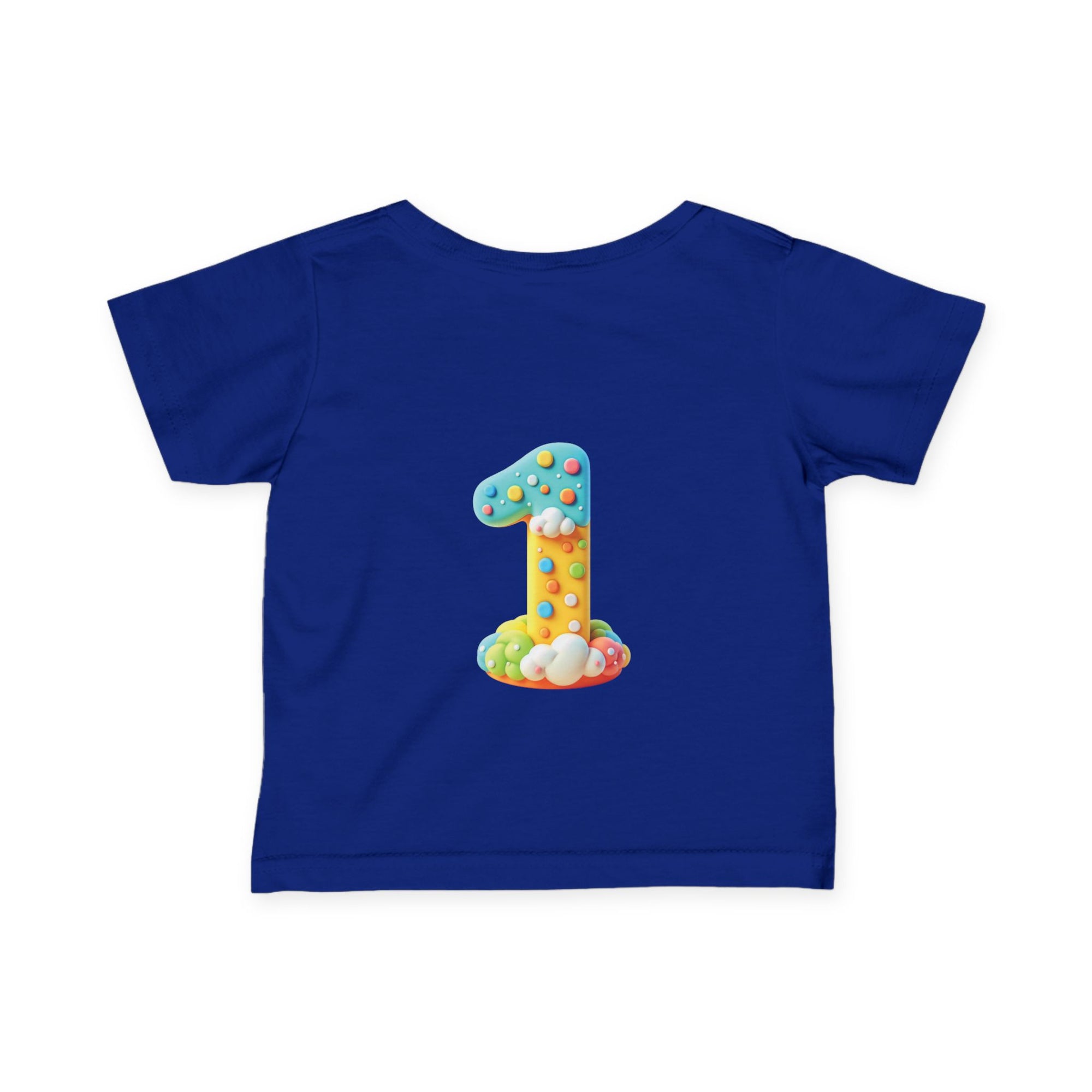 Cute Infant T-Shirt - 'Little Answered Prayer' with Colorful Number 1 Design