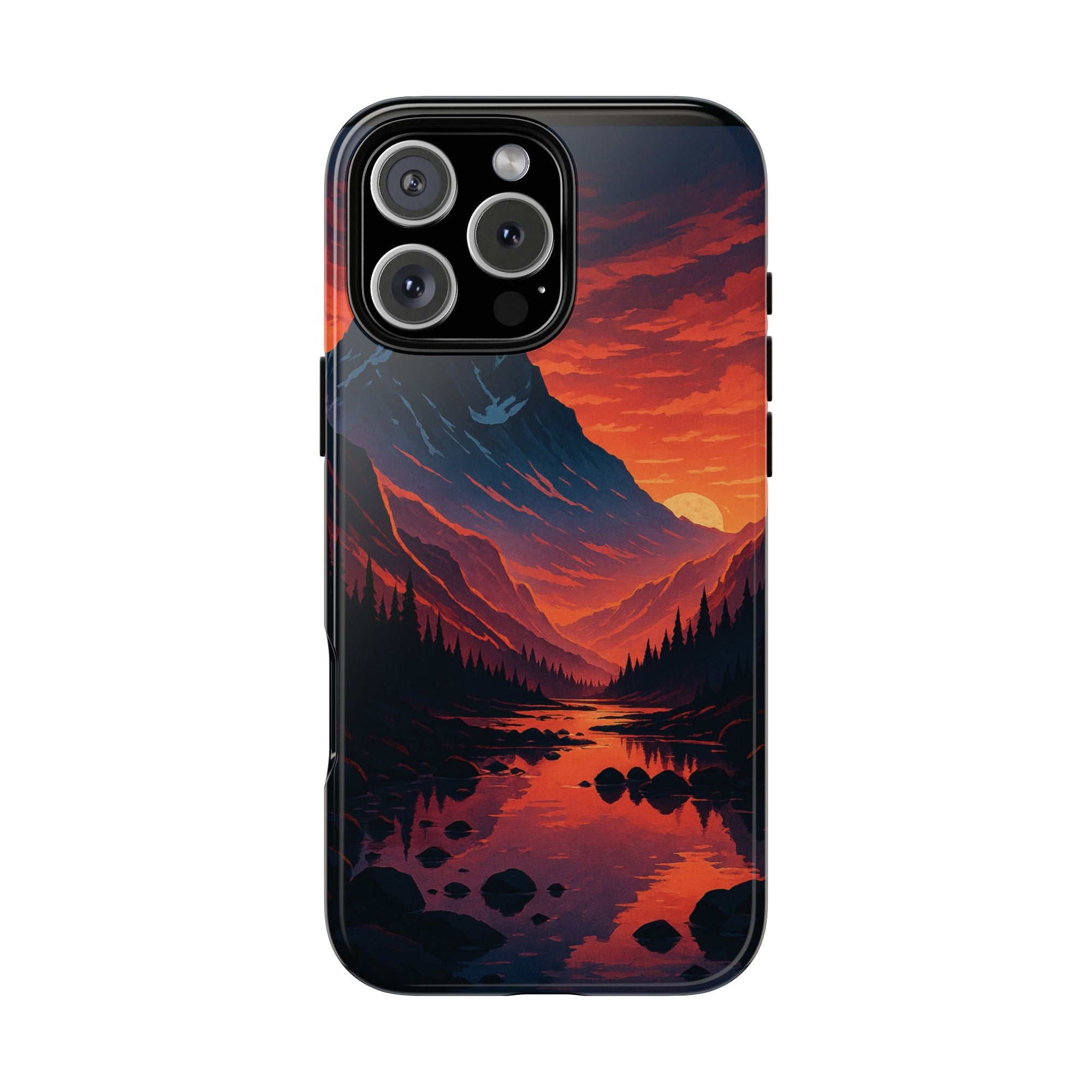 Mountain Sunset Phone Case, Nature Inspired Case, Tough Cases, Gift for Adventurers, Phone Accessories