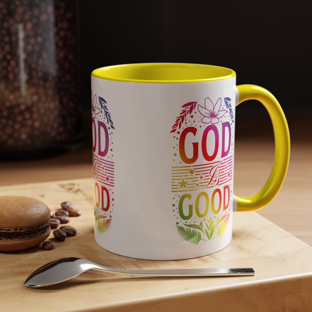 God is Good Accent Coffee Mug - Inspirational Design