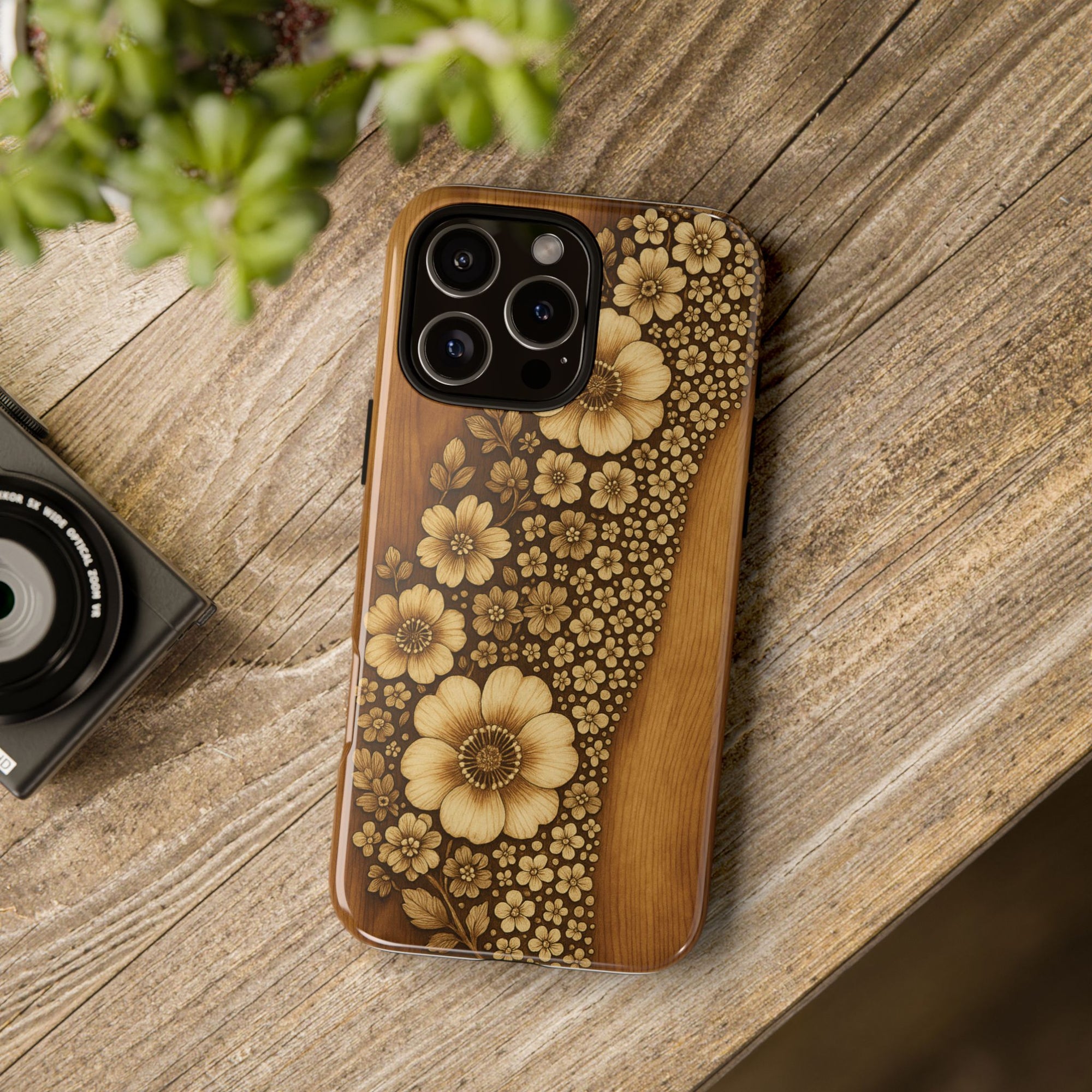 Floral Phone Case - Tough Cases, Protective Cover, Floral Design, Nature Lover Gift, Phone Accessory, Trendy Gadget