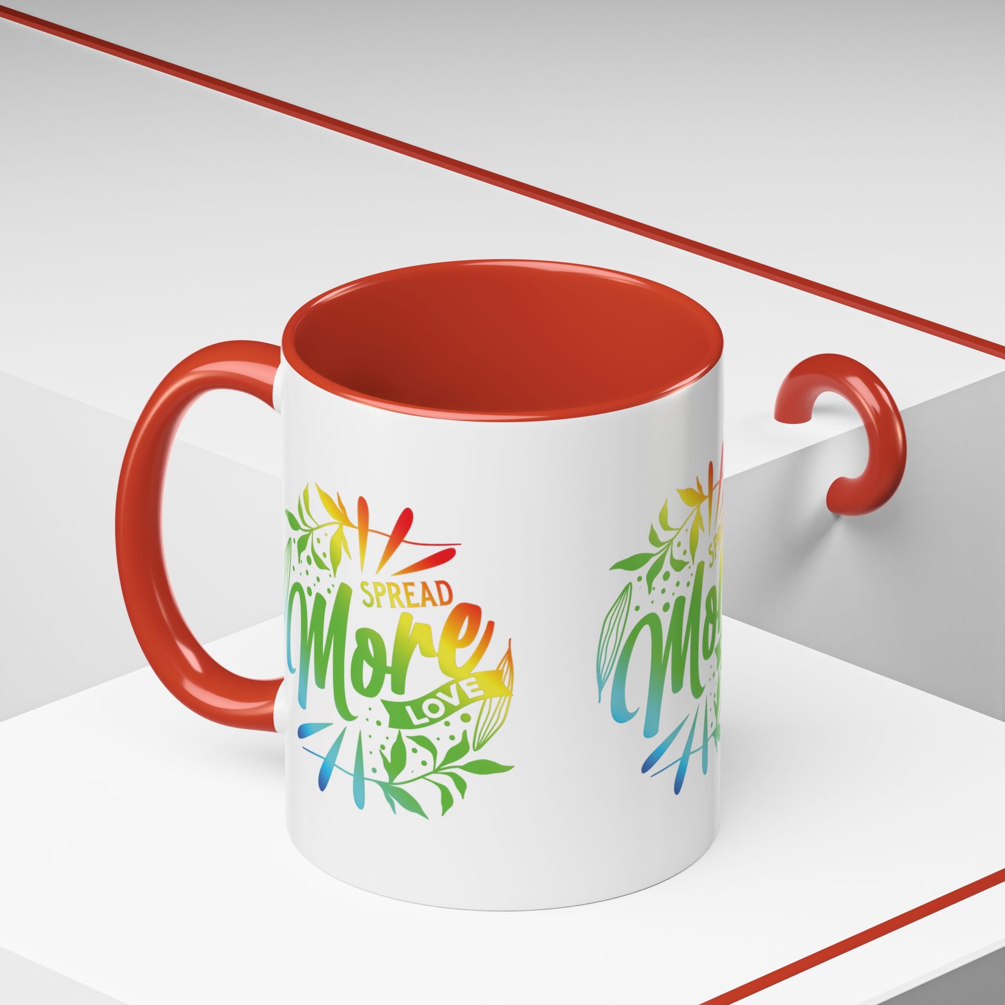 Spread more Love Accent Coffee Mug - Inspirational Design