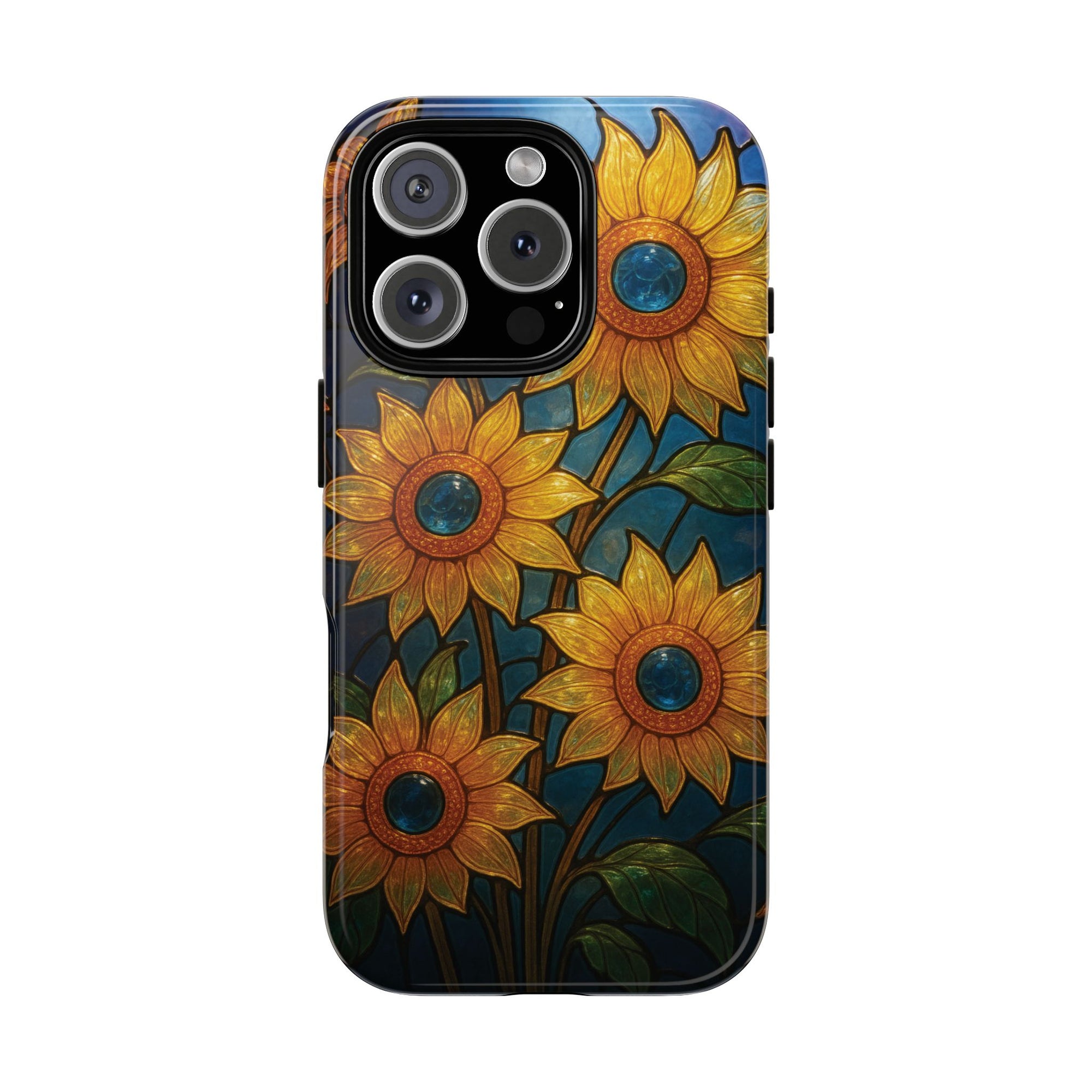Vibrant Floral Phone Case, Sunflower Design, Tough & Durable Case, Nature Lover Gift, Protective Phone Cover, Spring Aesthetic