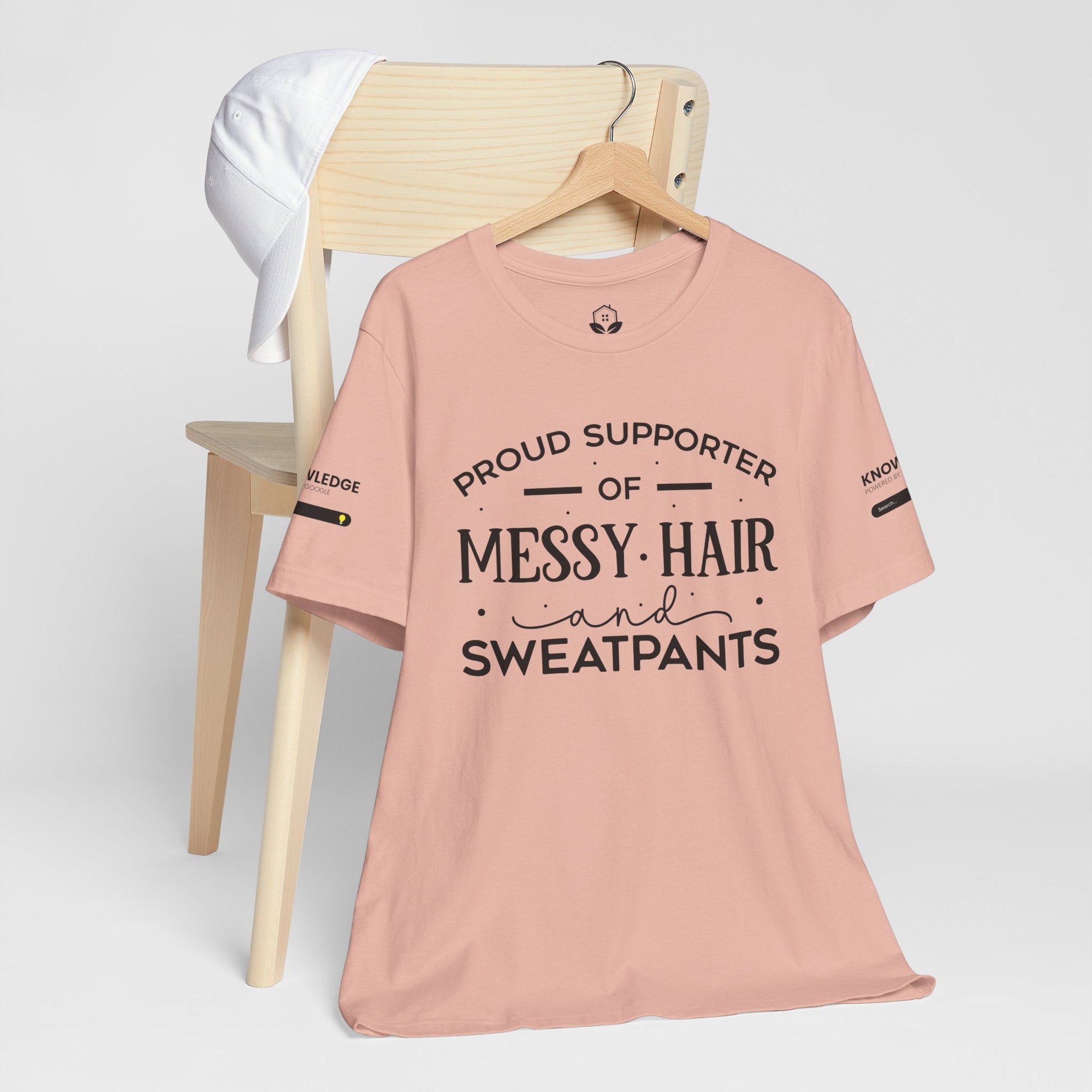 Unisex Jersey Tee with 'Messy Hair' Quote - Perfect for Everyday Wear