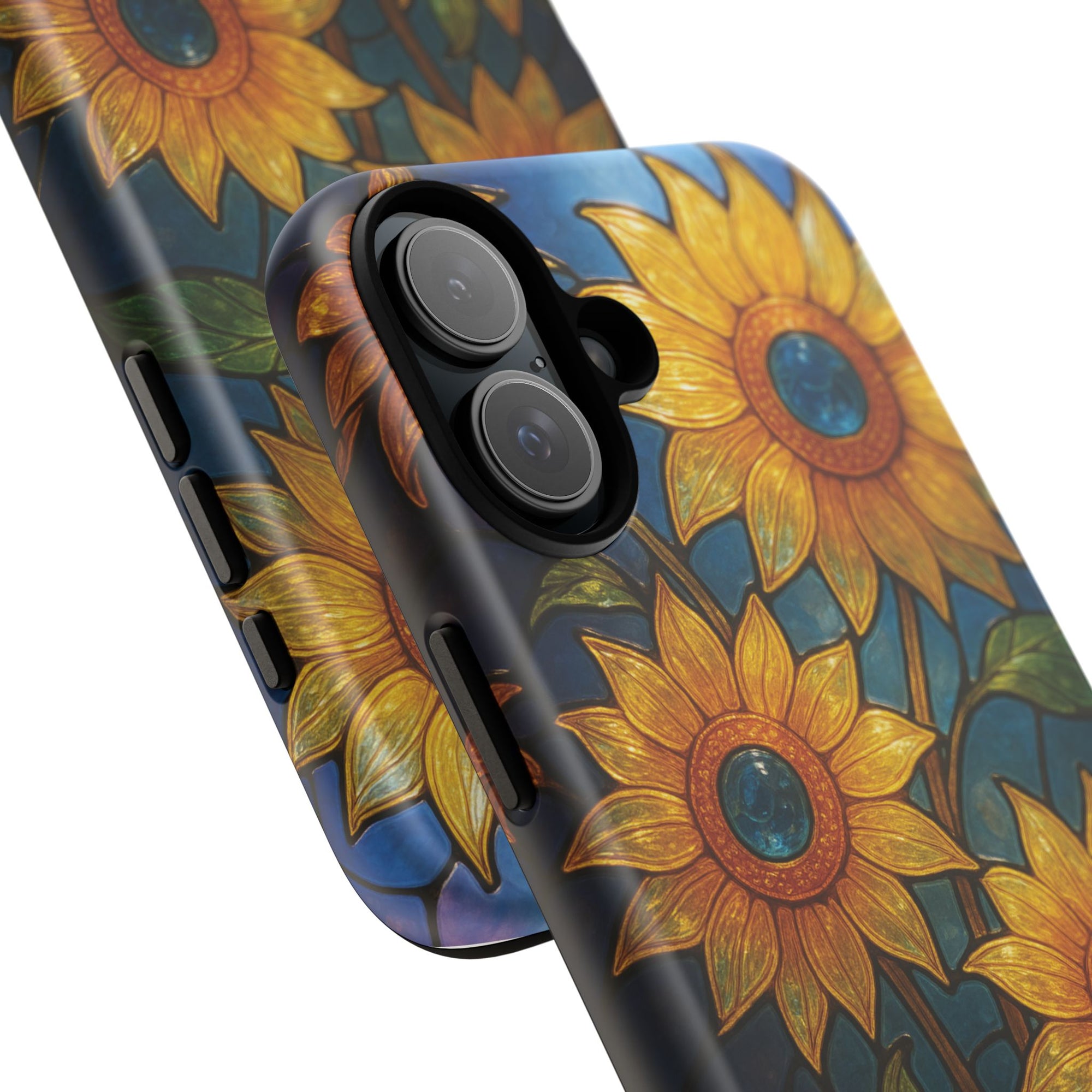 Vibrant Floral Phone Case, Sunflower Design, Tough & Durable Case, Nature Lover Gift, Protective Phone Cover, Spring Aesthetic