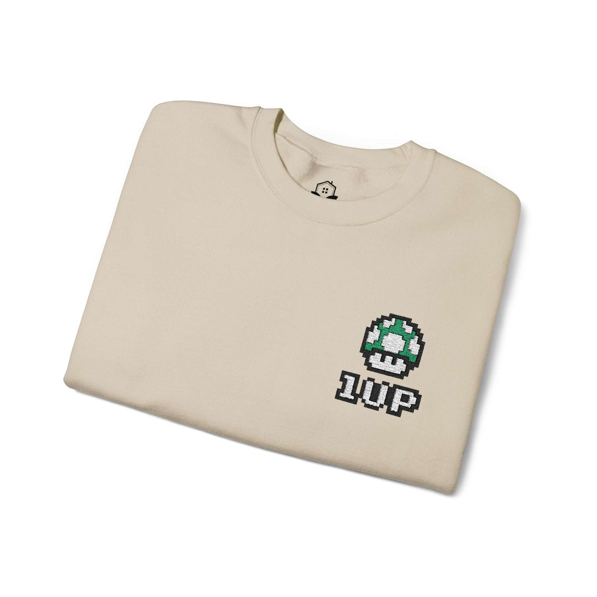 1UP Mushroom - Unisex Heavy Blend™ Crewneck Sweatshirt