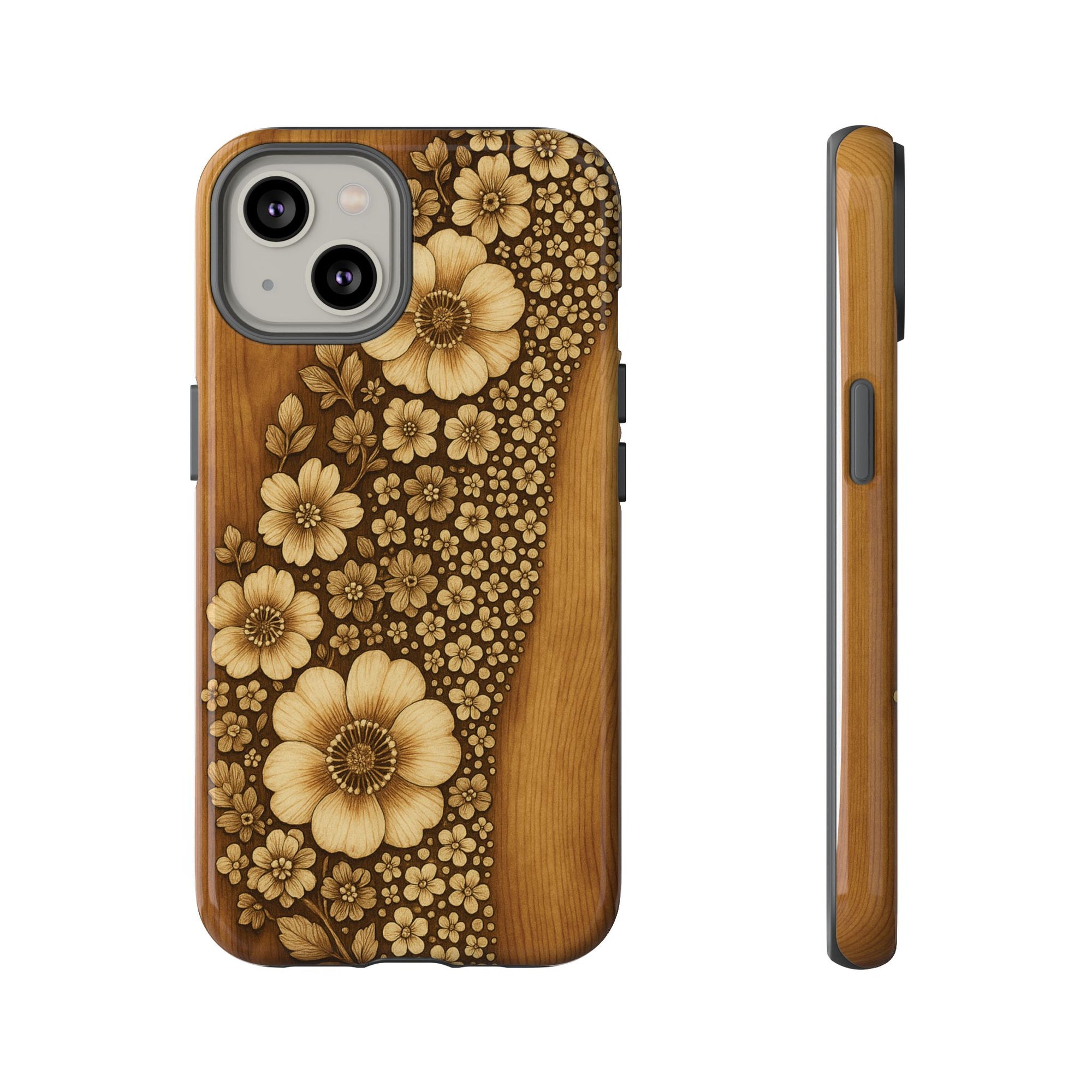 Floral Phone Case - Tough Cases, Protective Cover, Floral Design, Nature Lover Gift, Phone Accessory, Trendy Gadget