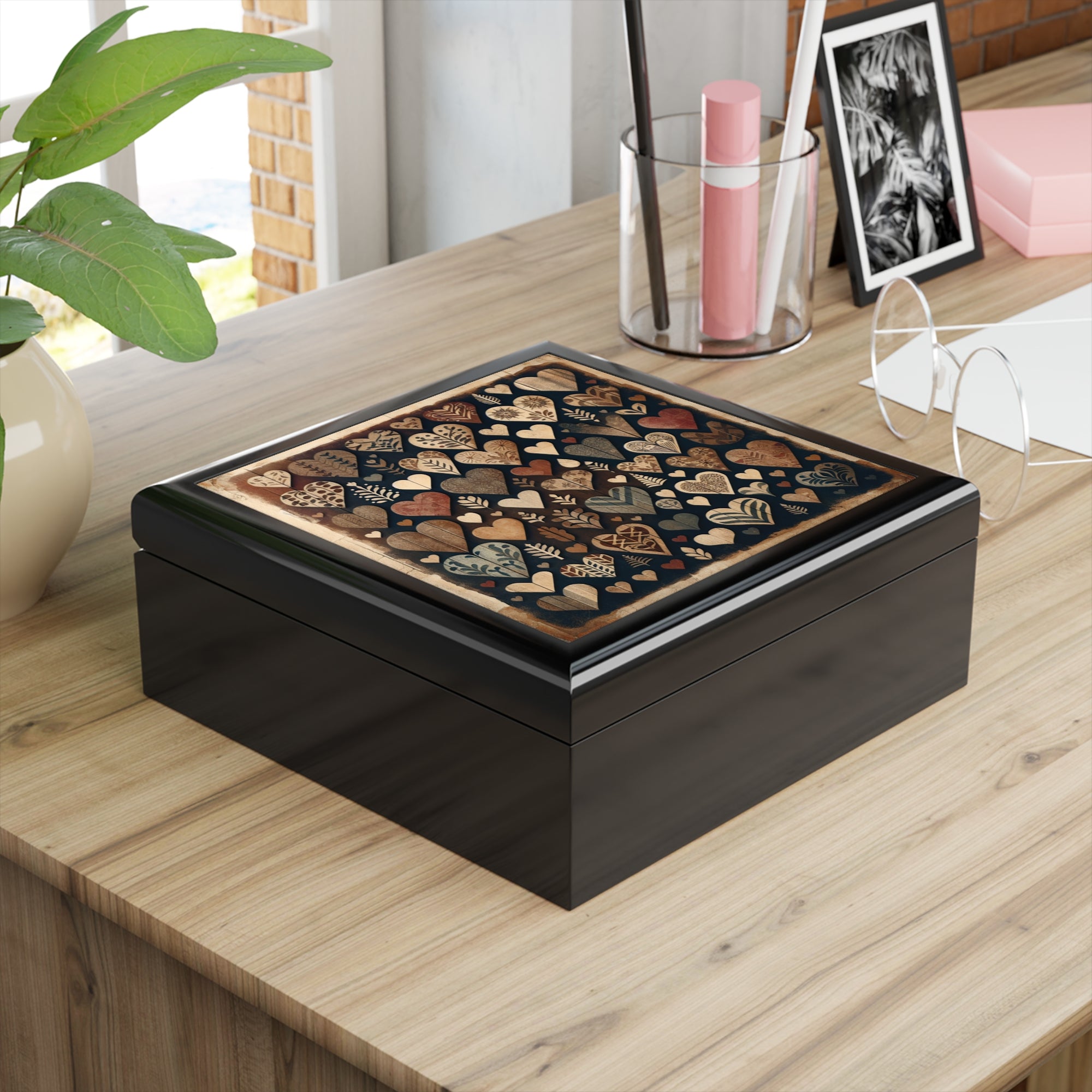 Rustic Hearts - Jewelry Box