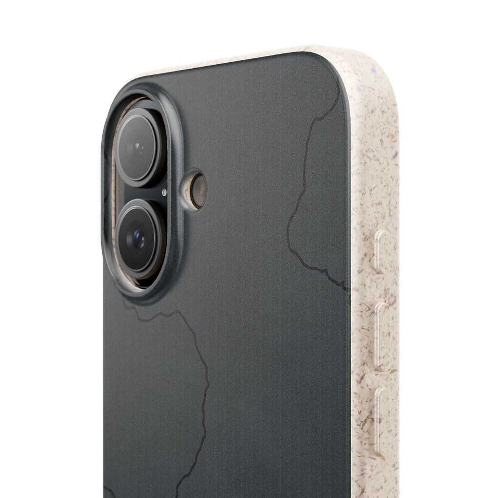 Airplane Map Biodegradable Phone Case, Eco-Friendly Phone Cover, Travel Gift, Sustainable Accessory, Nature Lover Gift