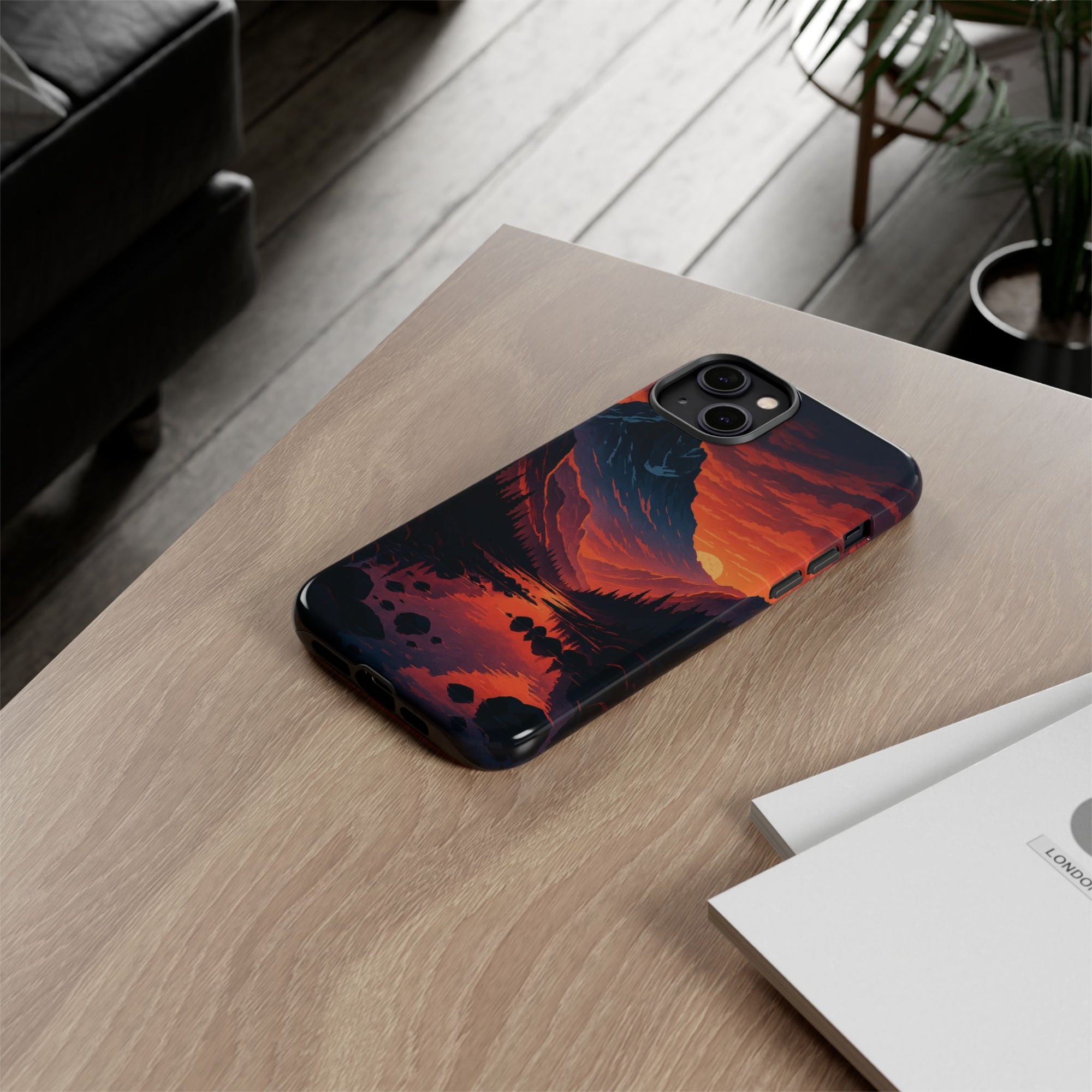 Mountain Sunset Phone Case, Nature Inspired Case, Tough Cases, Gift for Adventurers, Phone Accessories