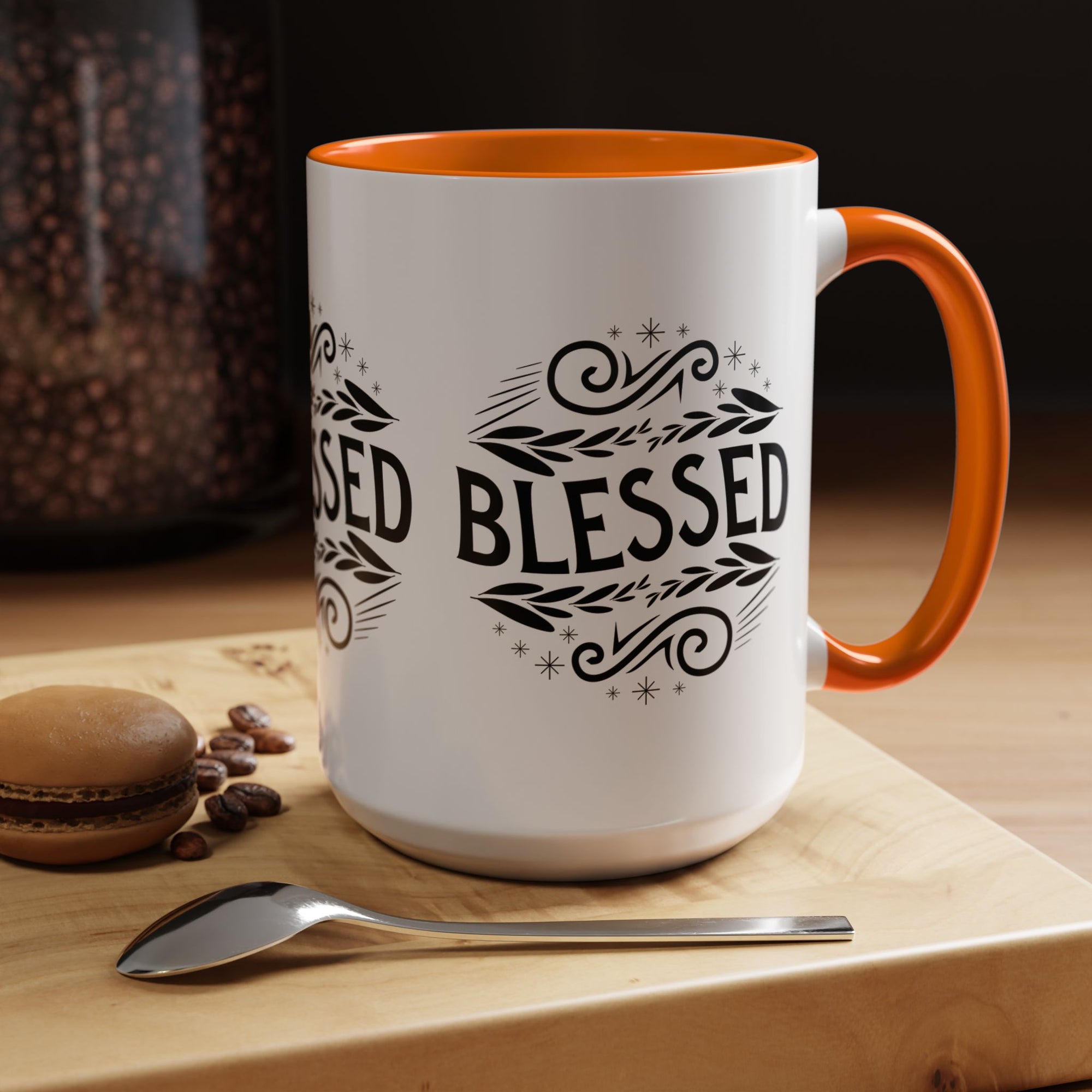 Blessed Accent Coffee Mug - Inspirational Design