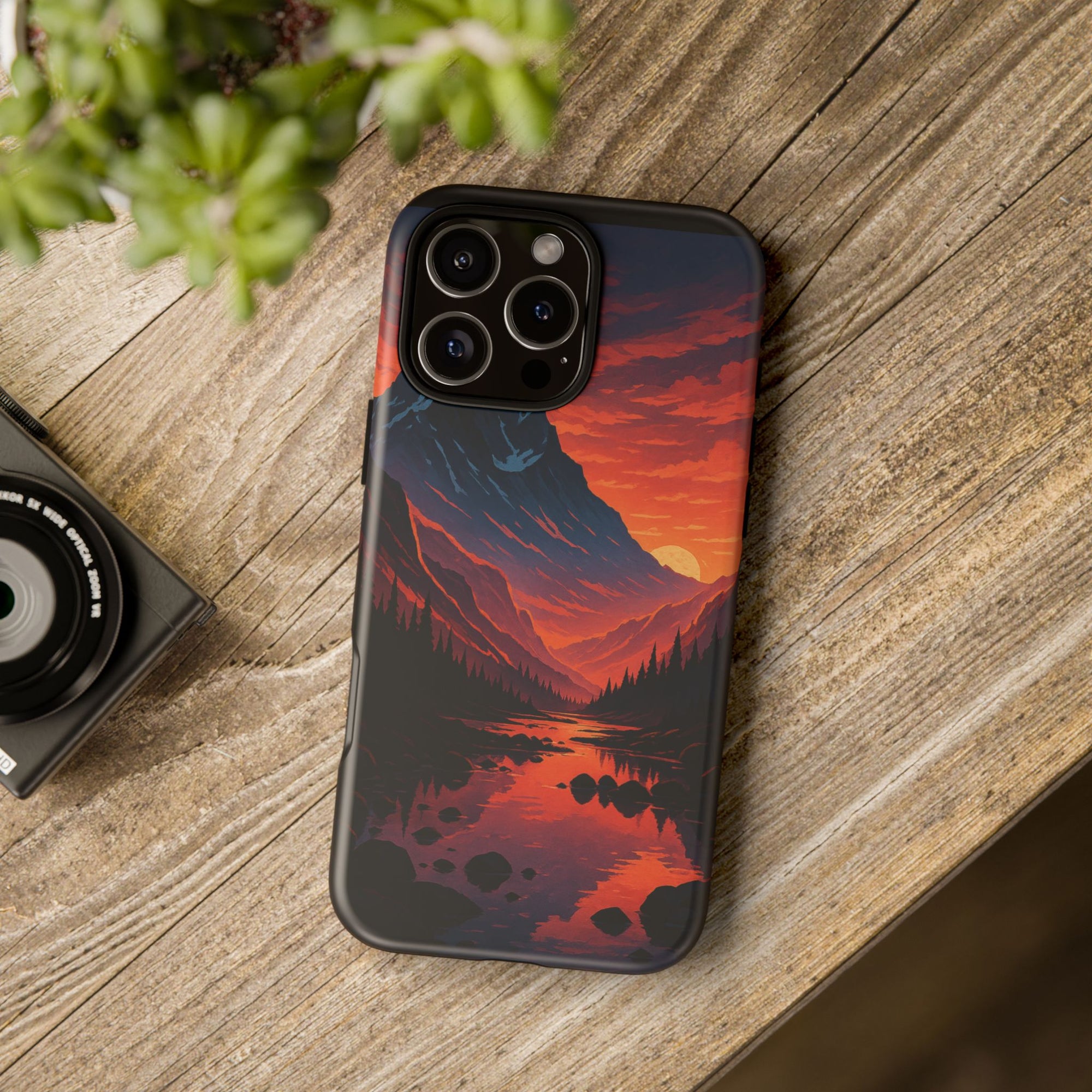Mountain Sunset Phone Case, Nature Inspired Case, Tough Cases, Gift for Adventurers, Phone Accessories